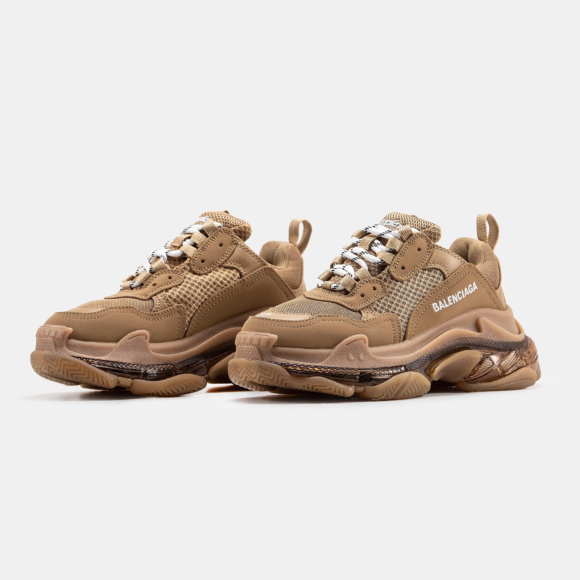 Balenciaga Triple S Clear Sole Brown - изображение 5
