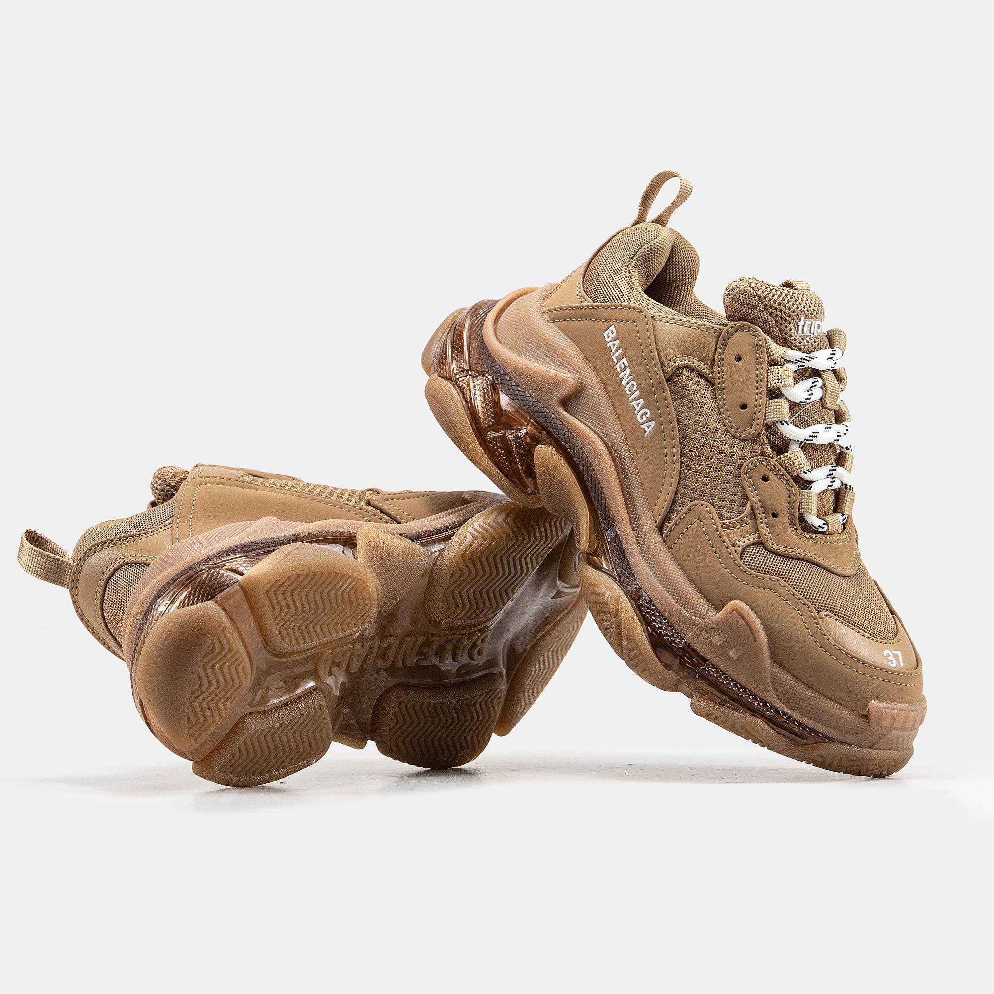 Balenciaga Triple S Clear Sole Brown - изображение 6