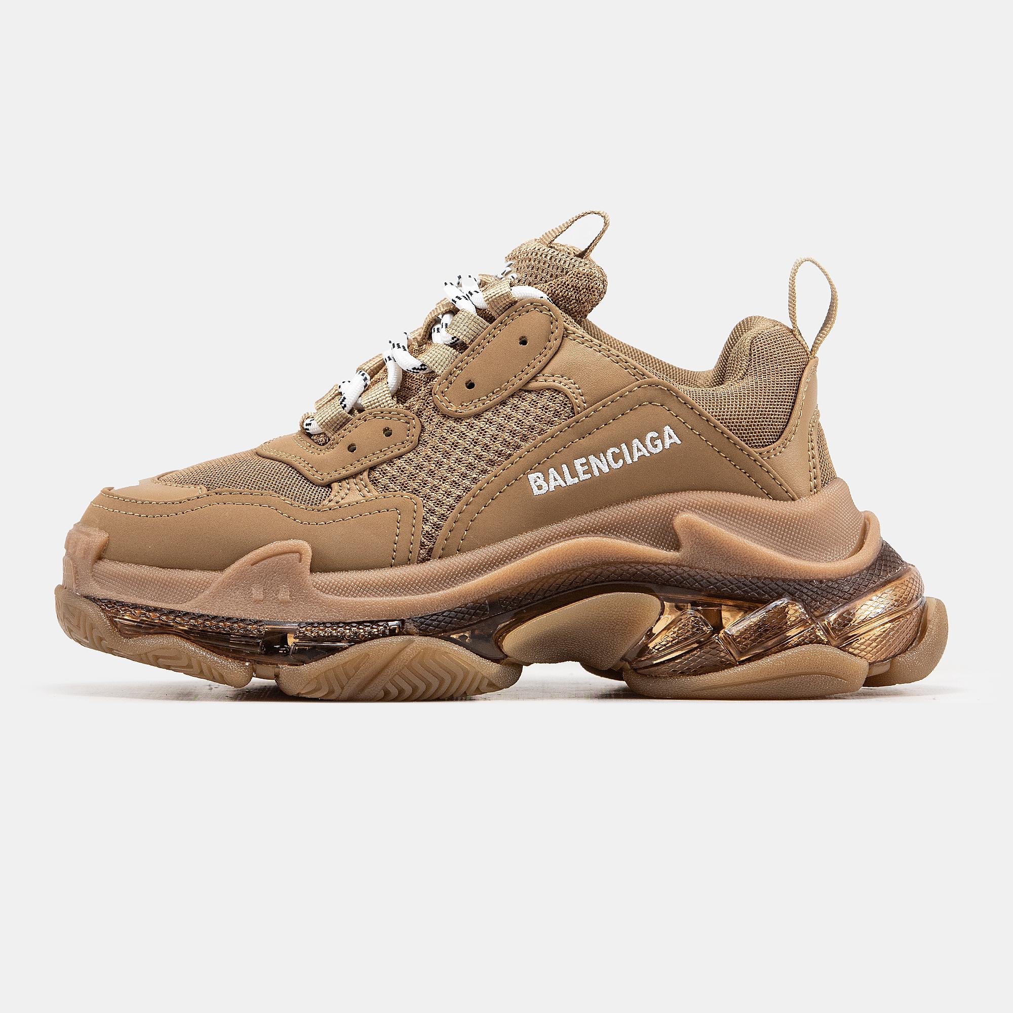 Balenciaga Triple S Clear Sole Brown