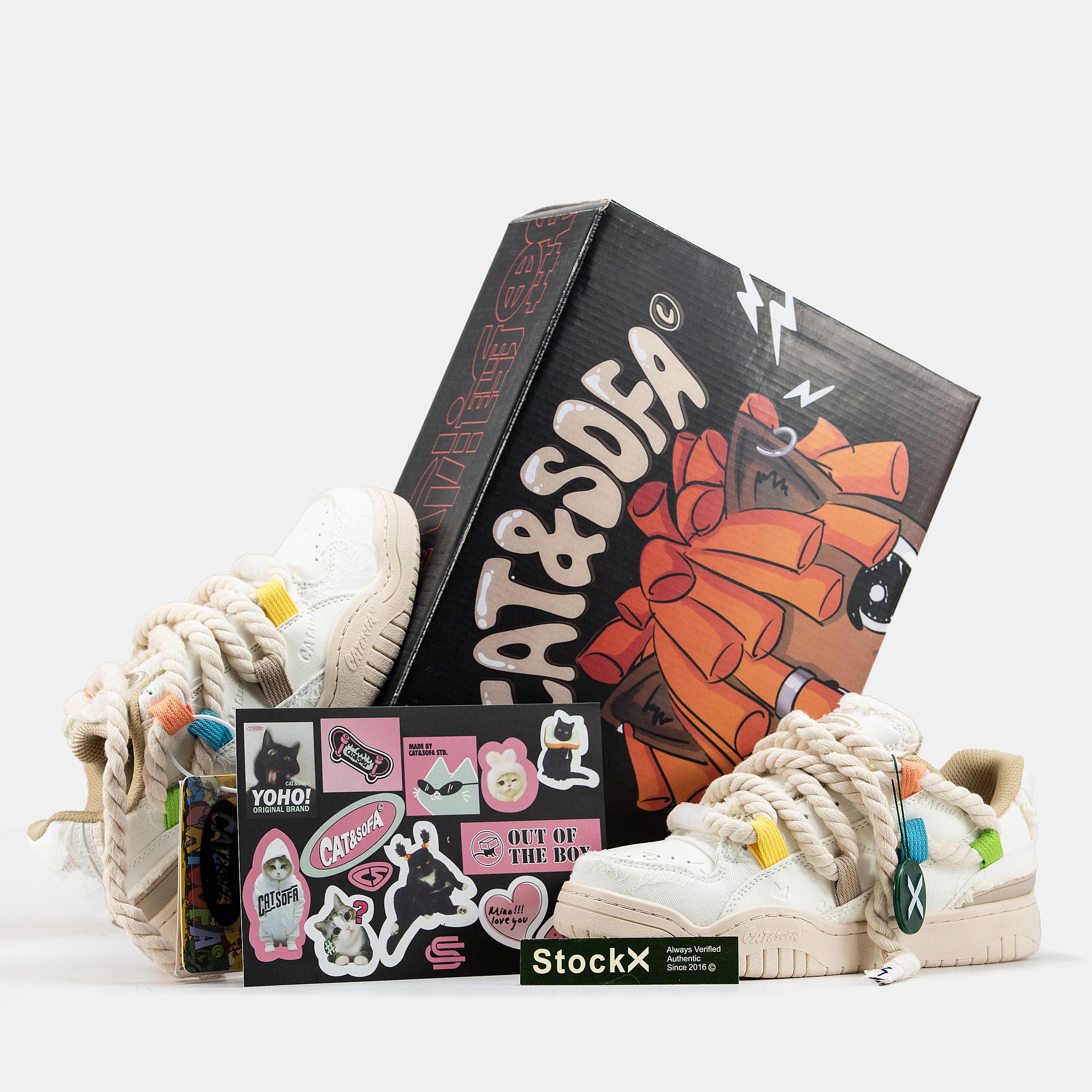Cat & Sofa Rope Laces Off-White Multi - изображение 3