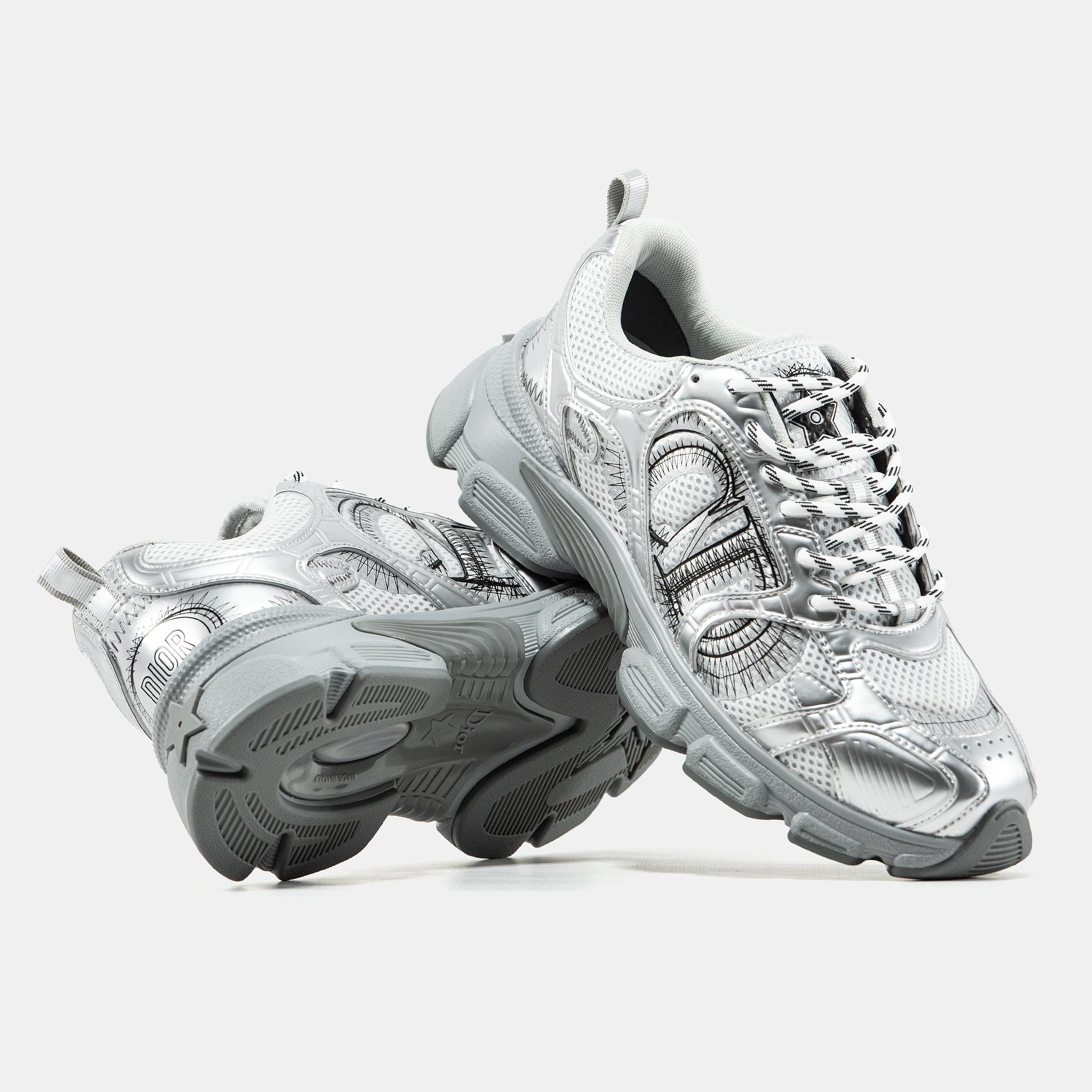 Dior Chrono Sneaker Silver Black - изображение 7