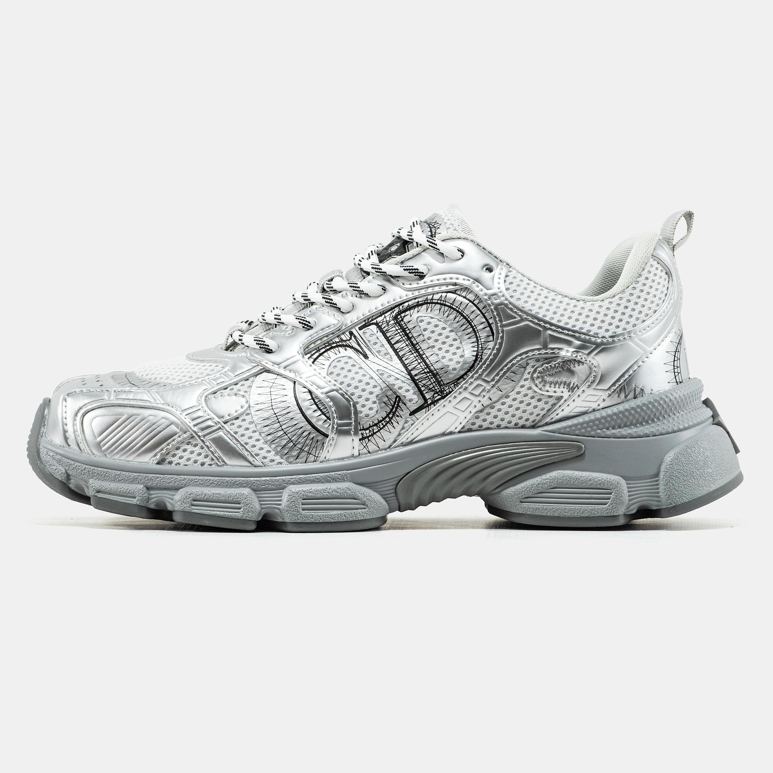 Dior Chrono Sneaker Silver Black