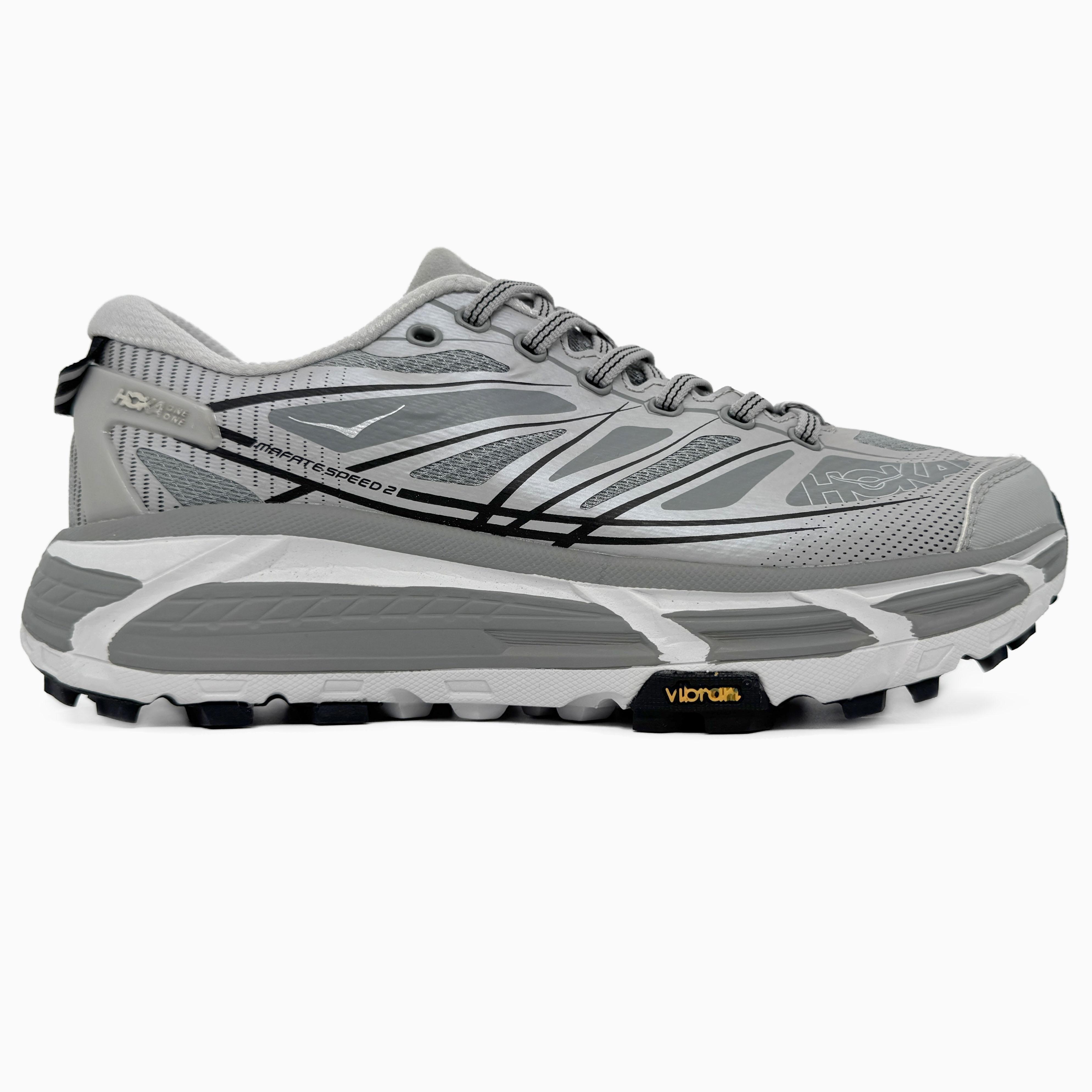 Hoka One One U Mafate Speed 2 Grey Black - изображение 2