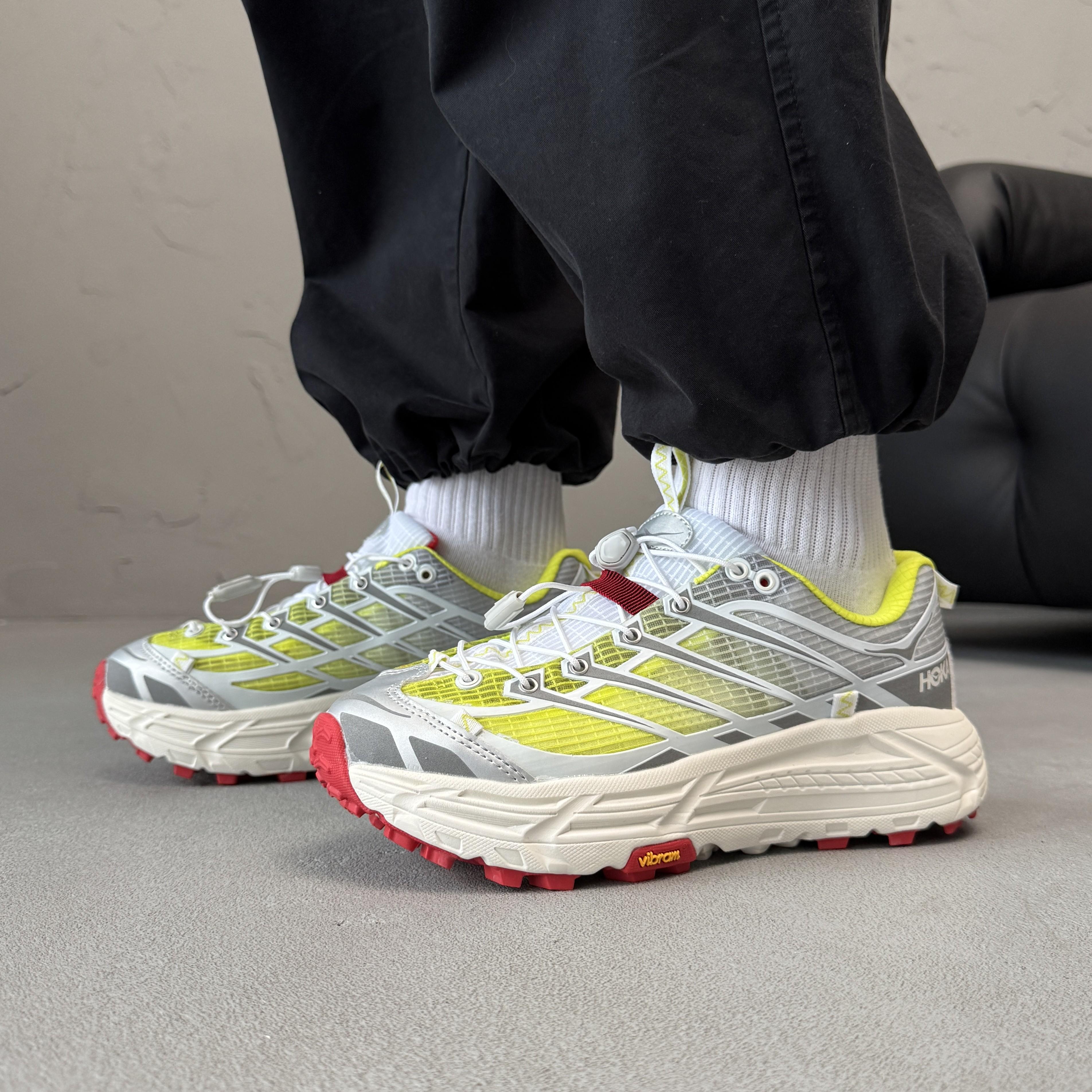 Hoka x Nicole McLaughlin Mafate Three2 White Lime Red - изображение 6