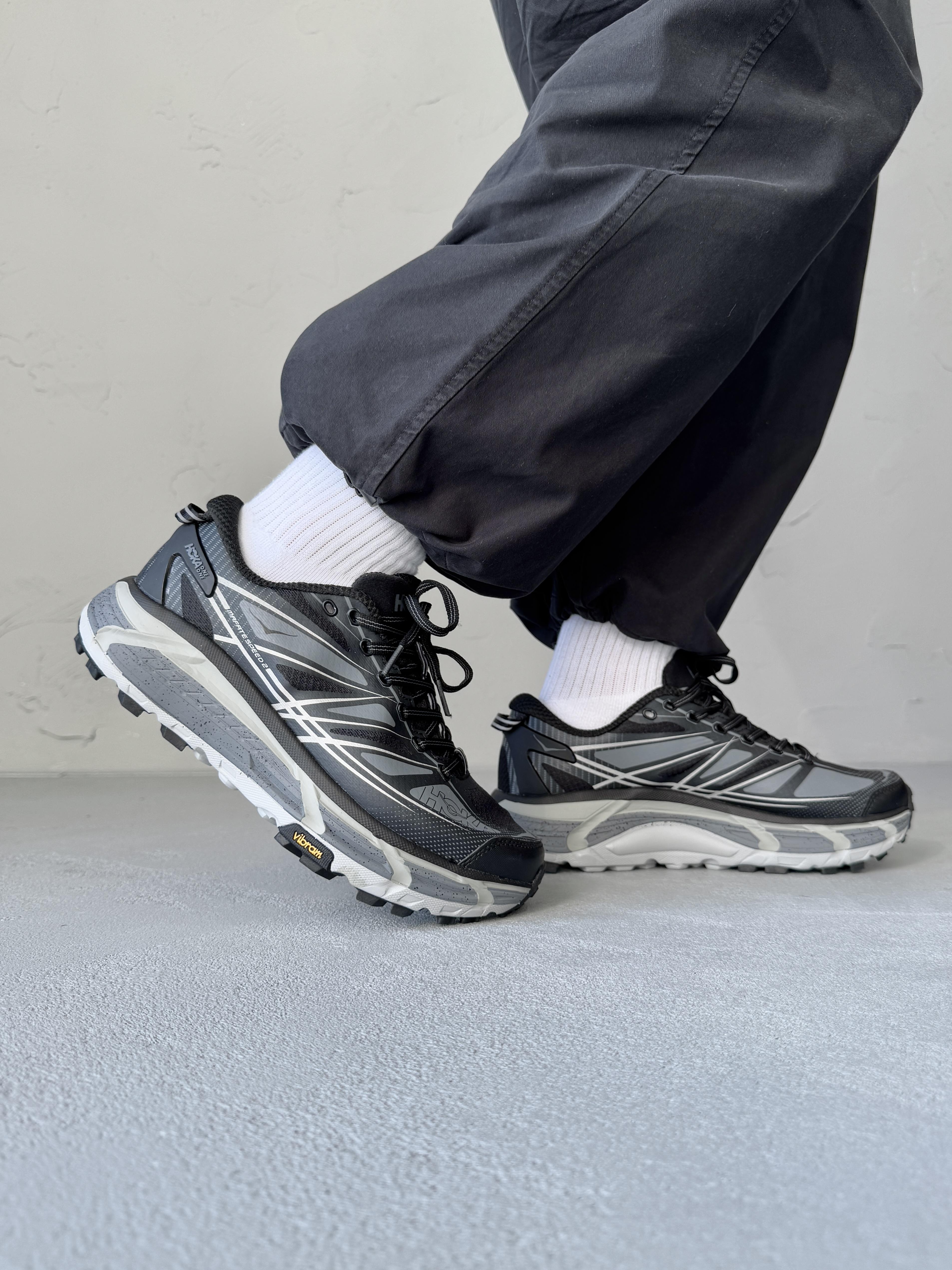 Hoka One One U Mafate Speed 2 Black Grey - изображение 5