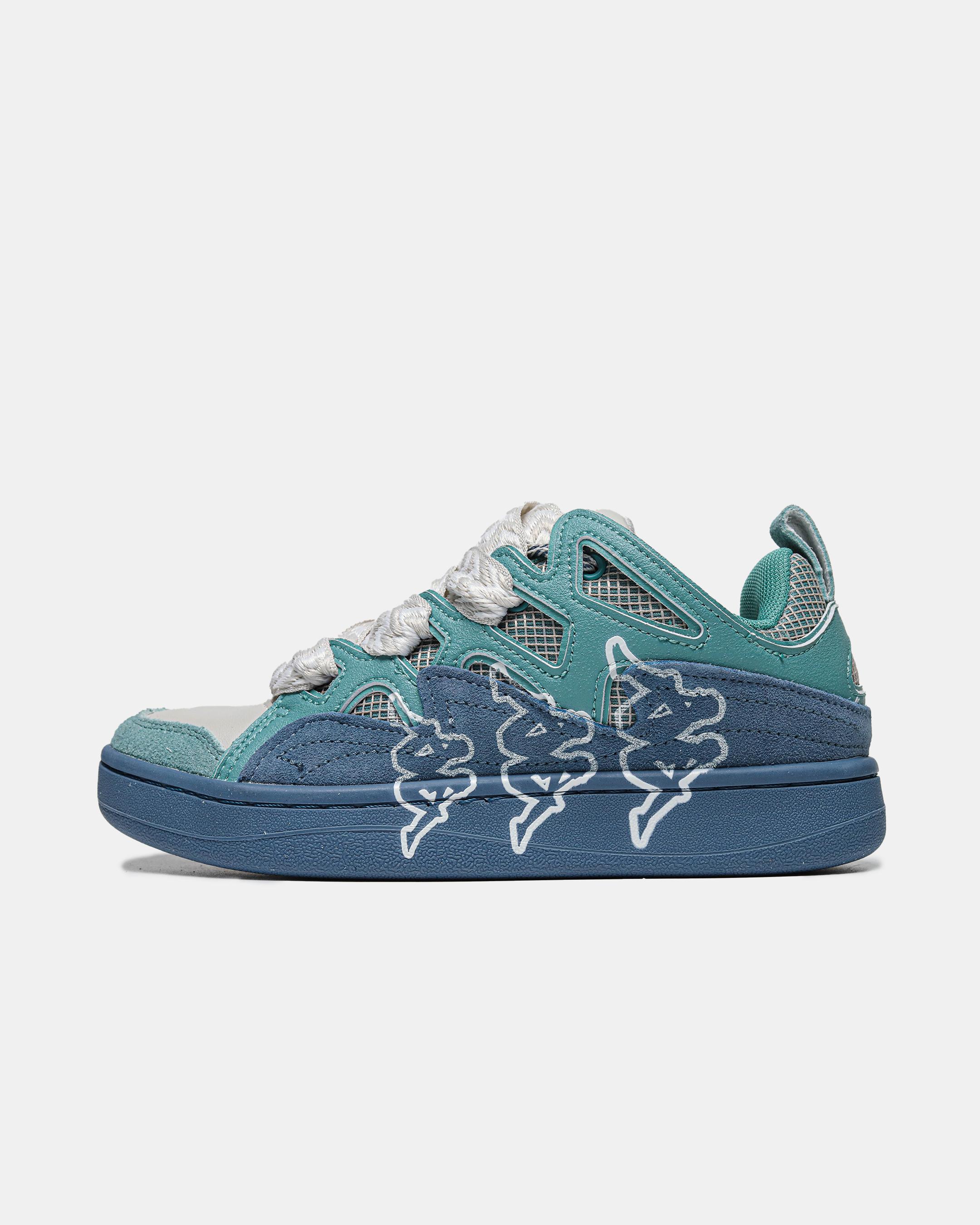 Kappa Fatty Teal Navy White Logo