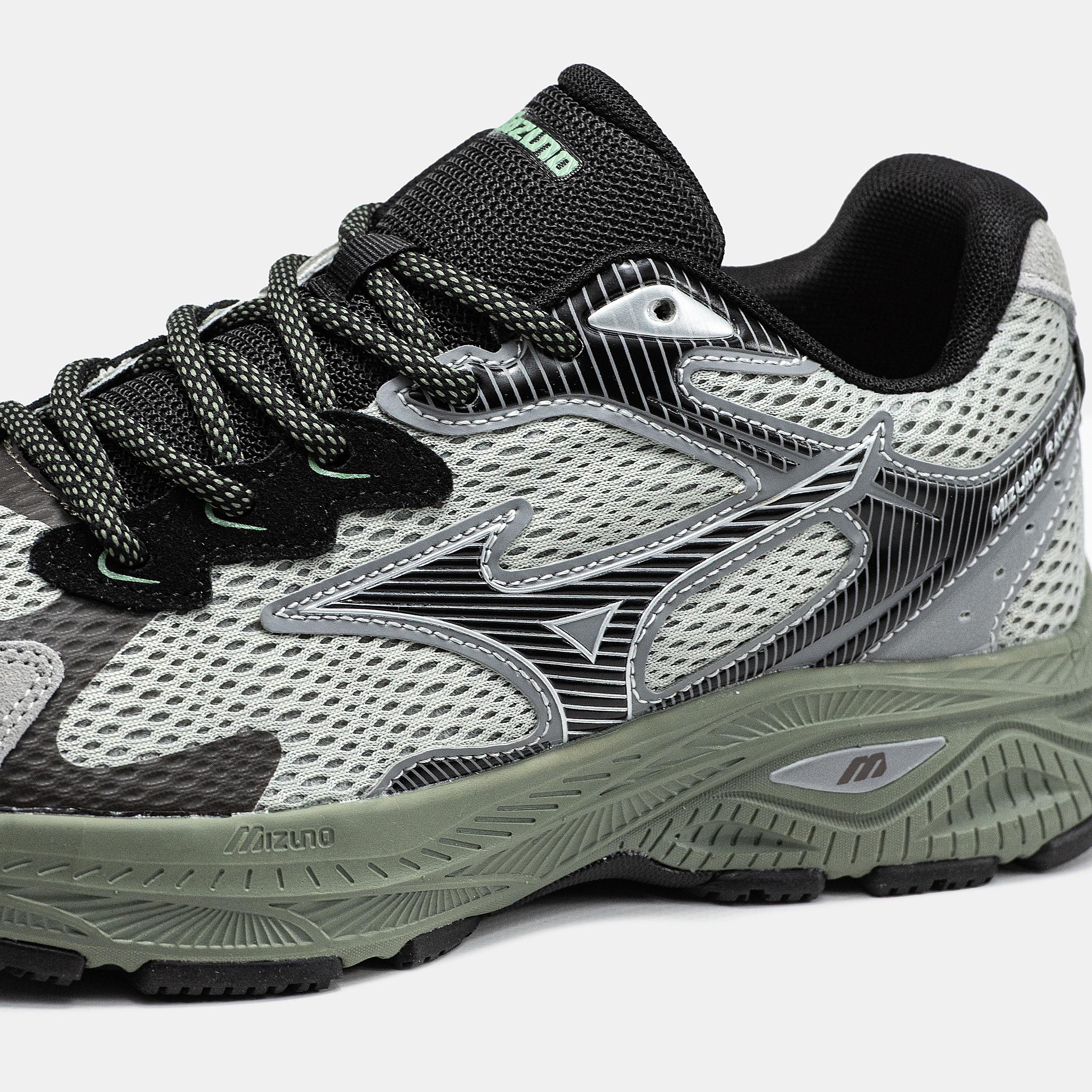 Mizuno Wave Rider S Grey Green Black - изображение 8