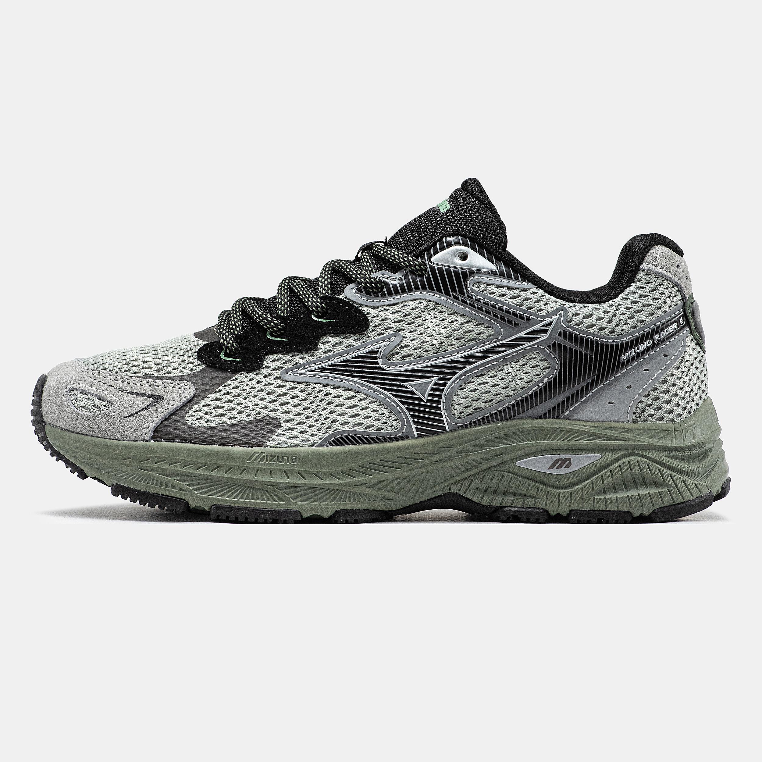 Mizuno Wave Rider S Grey Green Black