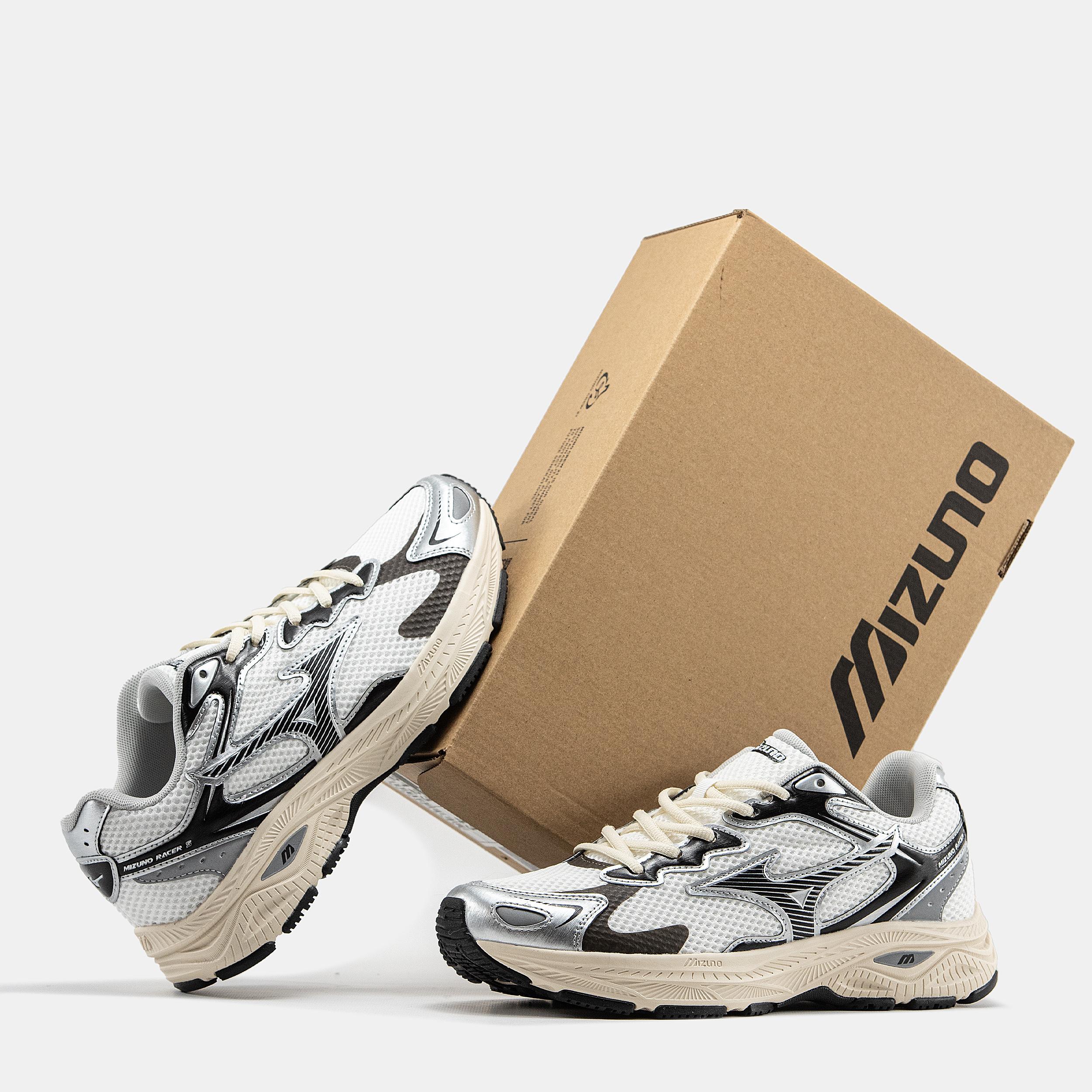 Mizuno Wave Rider S White Black Beige - изображение 8