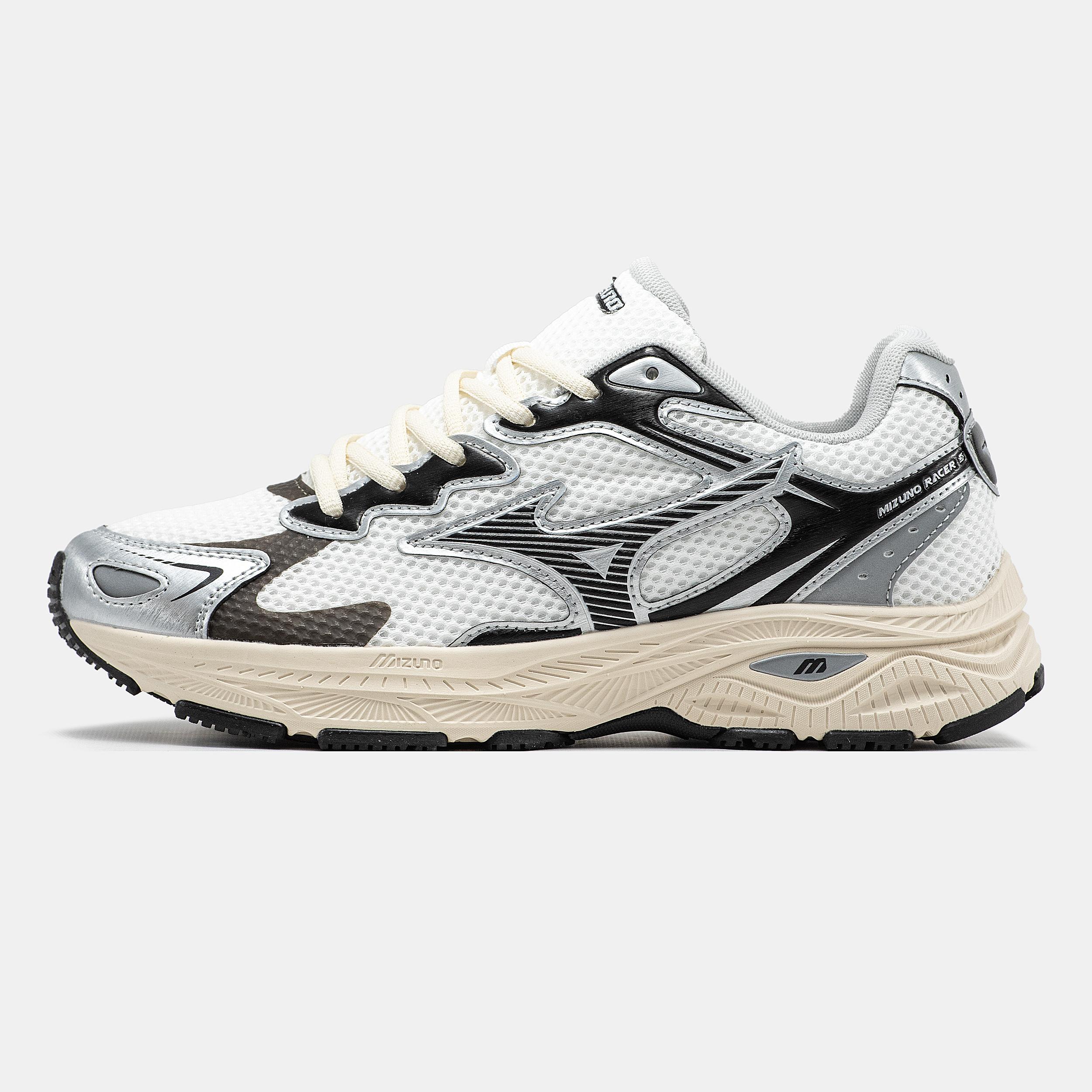 Mizuno Wave Rider S White Black Beige