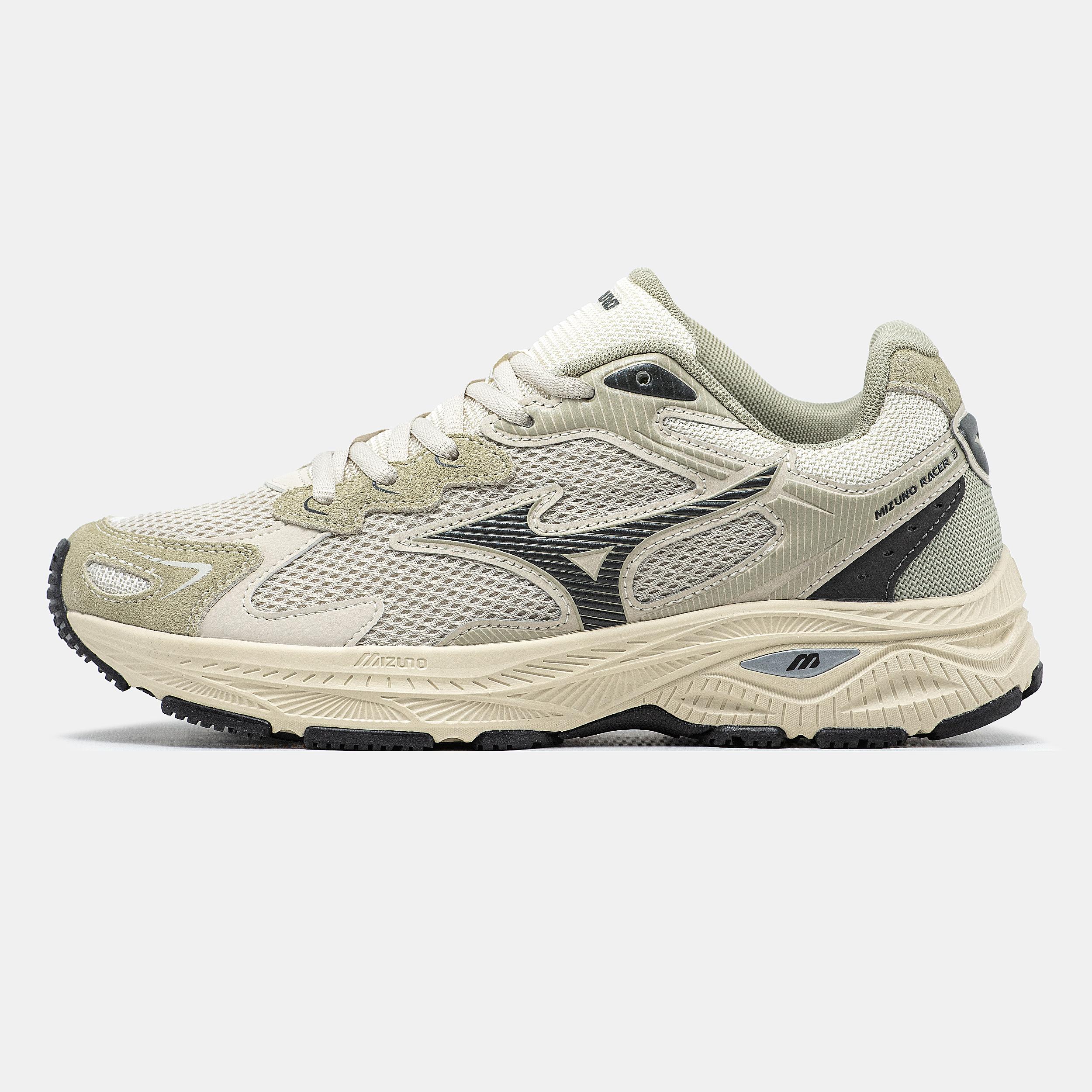 Mizuno Wave Rider S Beige Grey Black