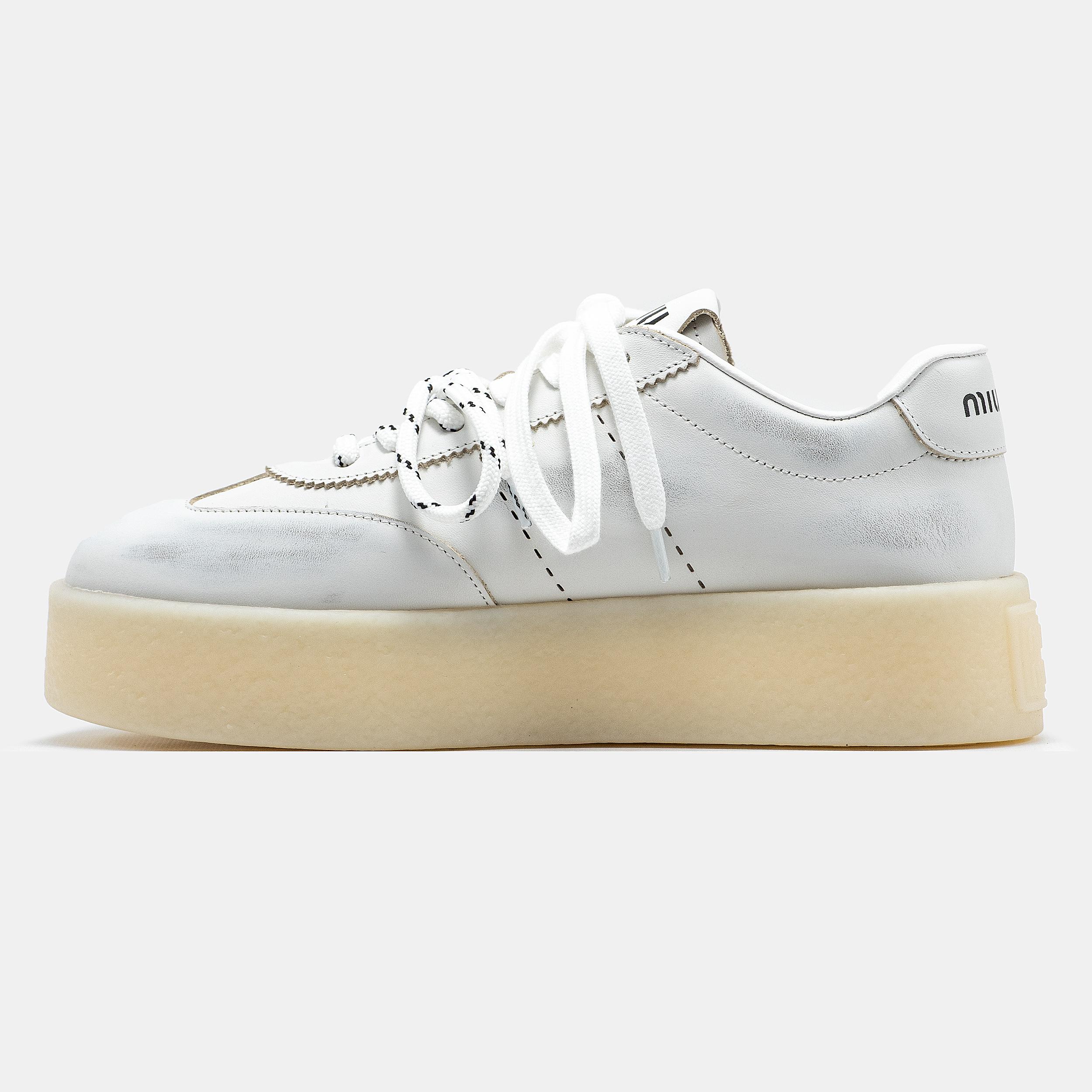 Miu Miu Platform Sneakers White - изображение 2