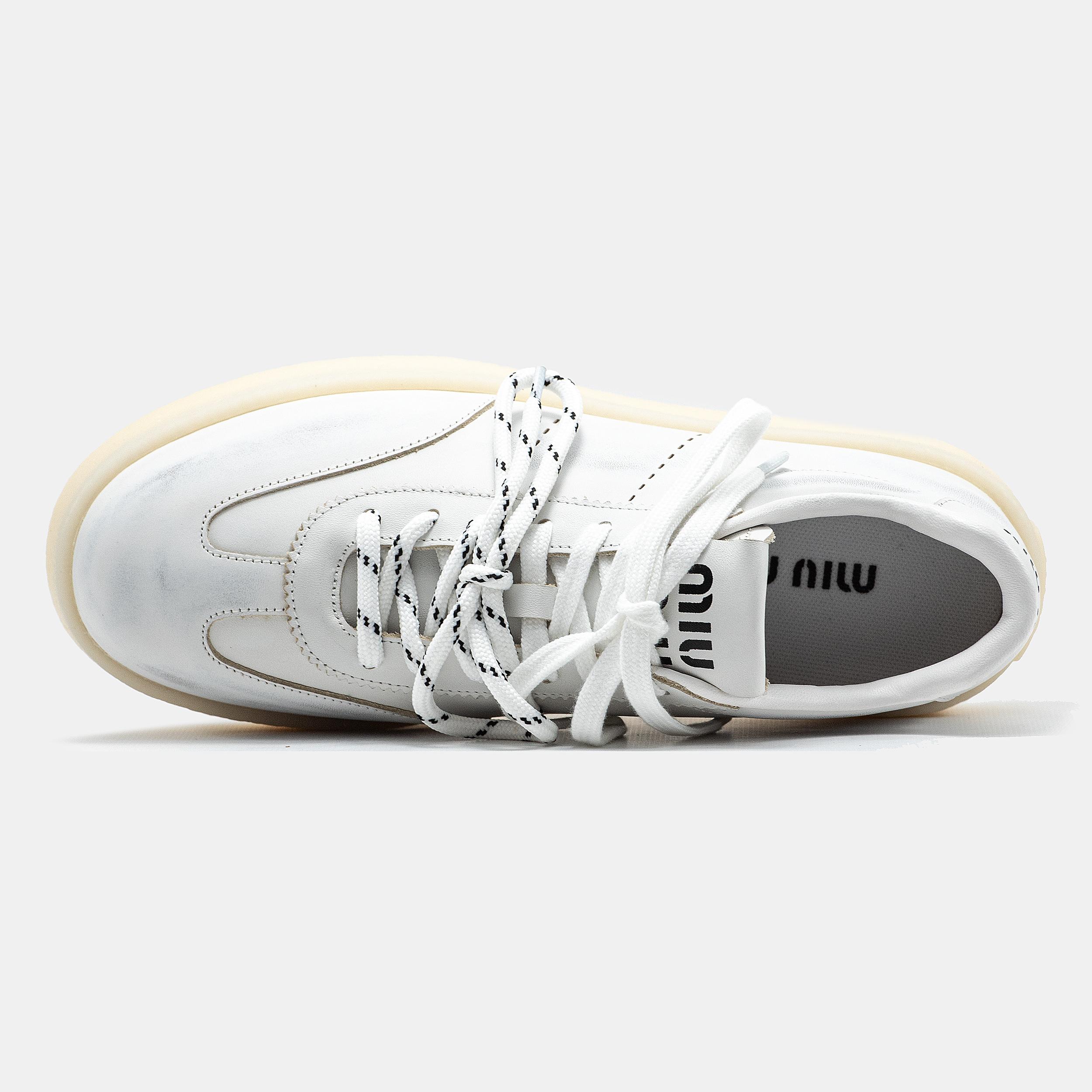 Miu Miu Platform Sneakers White - изображение 8