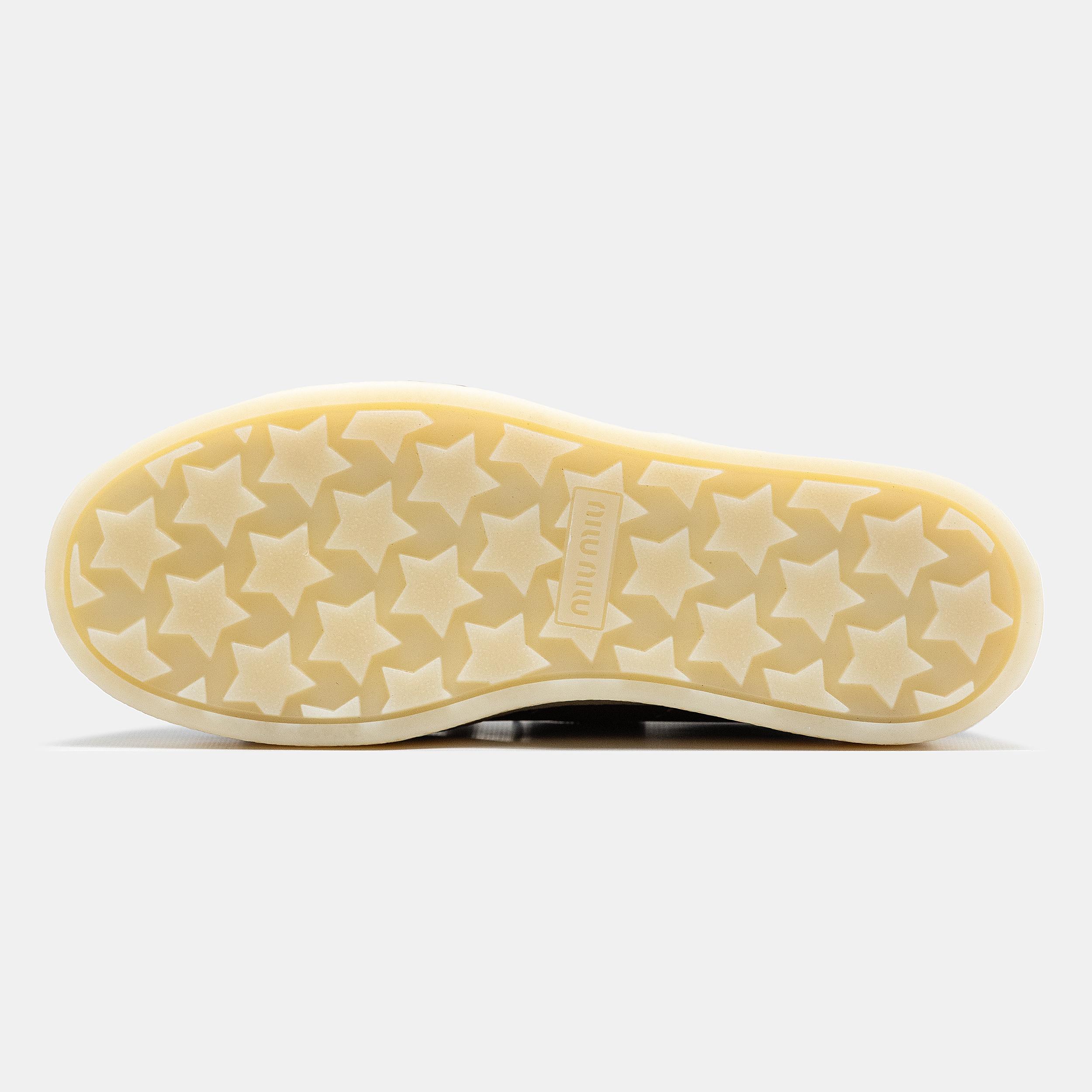 Miu Miu Platform Sneakers Brown White - изображение 3