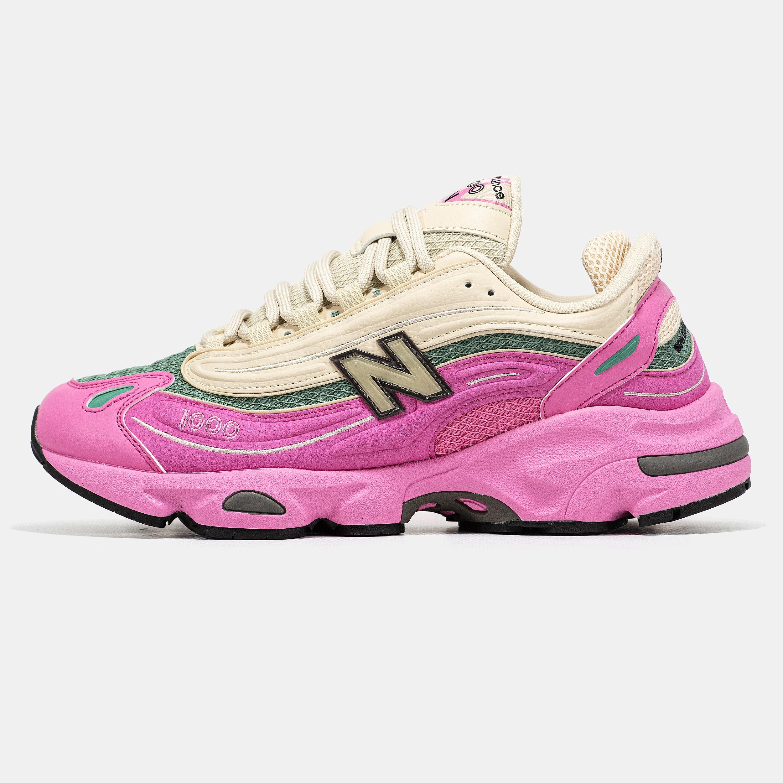 New Balance 1000 Pink Green Cream