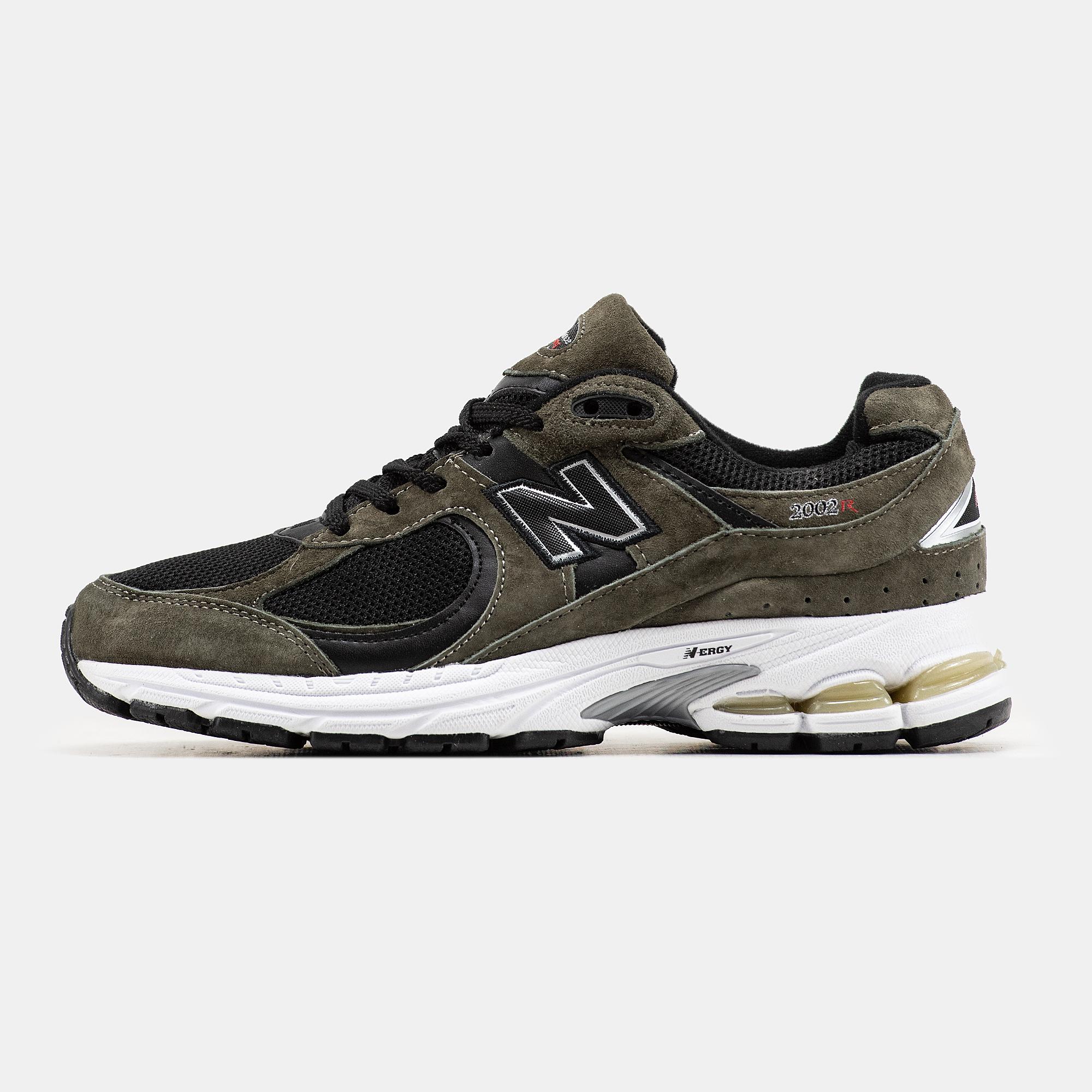 New Balance 2002R Olive Black White