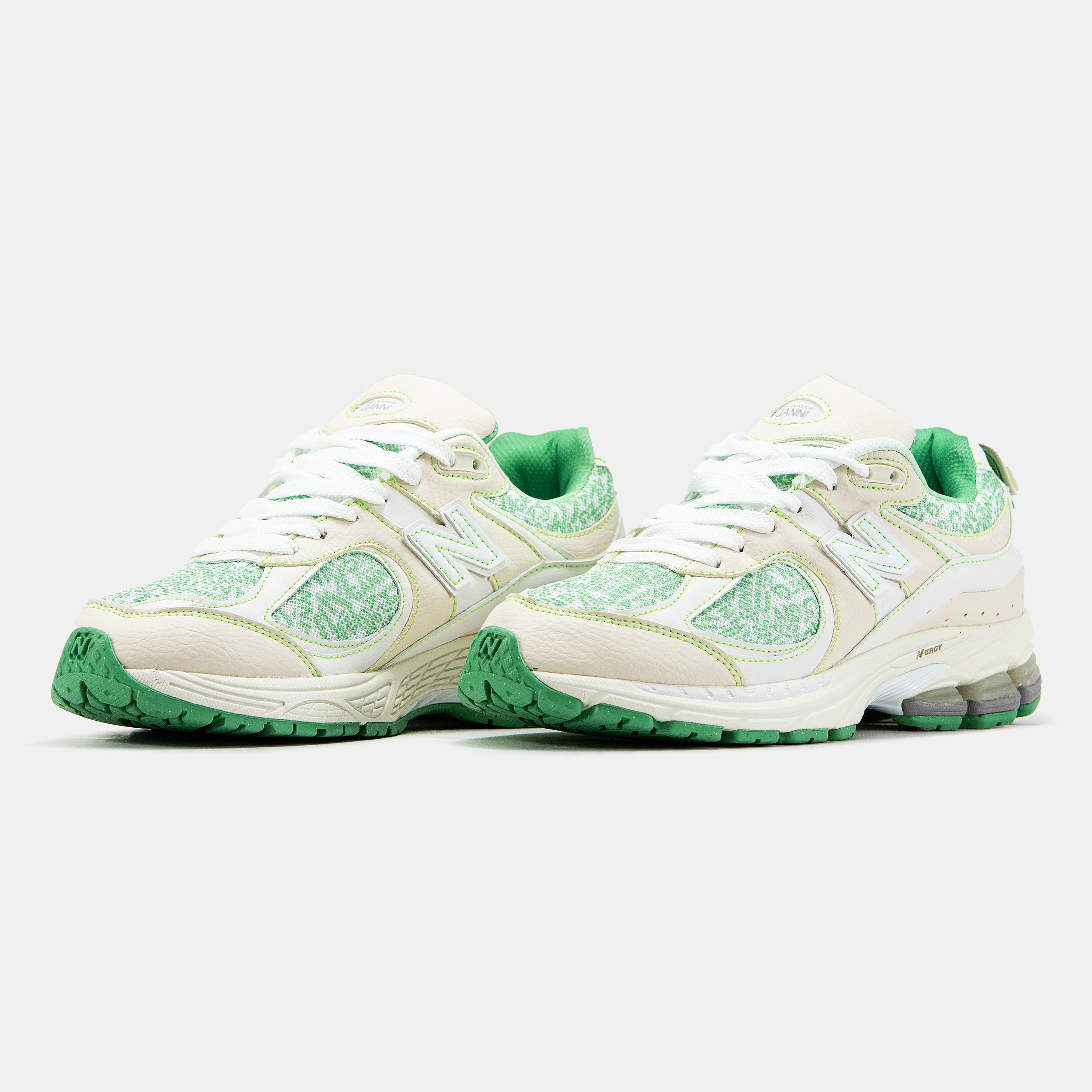 New Balance 2002R x GANNI White Green Print - изображение 6