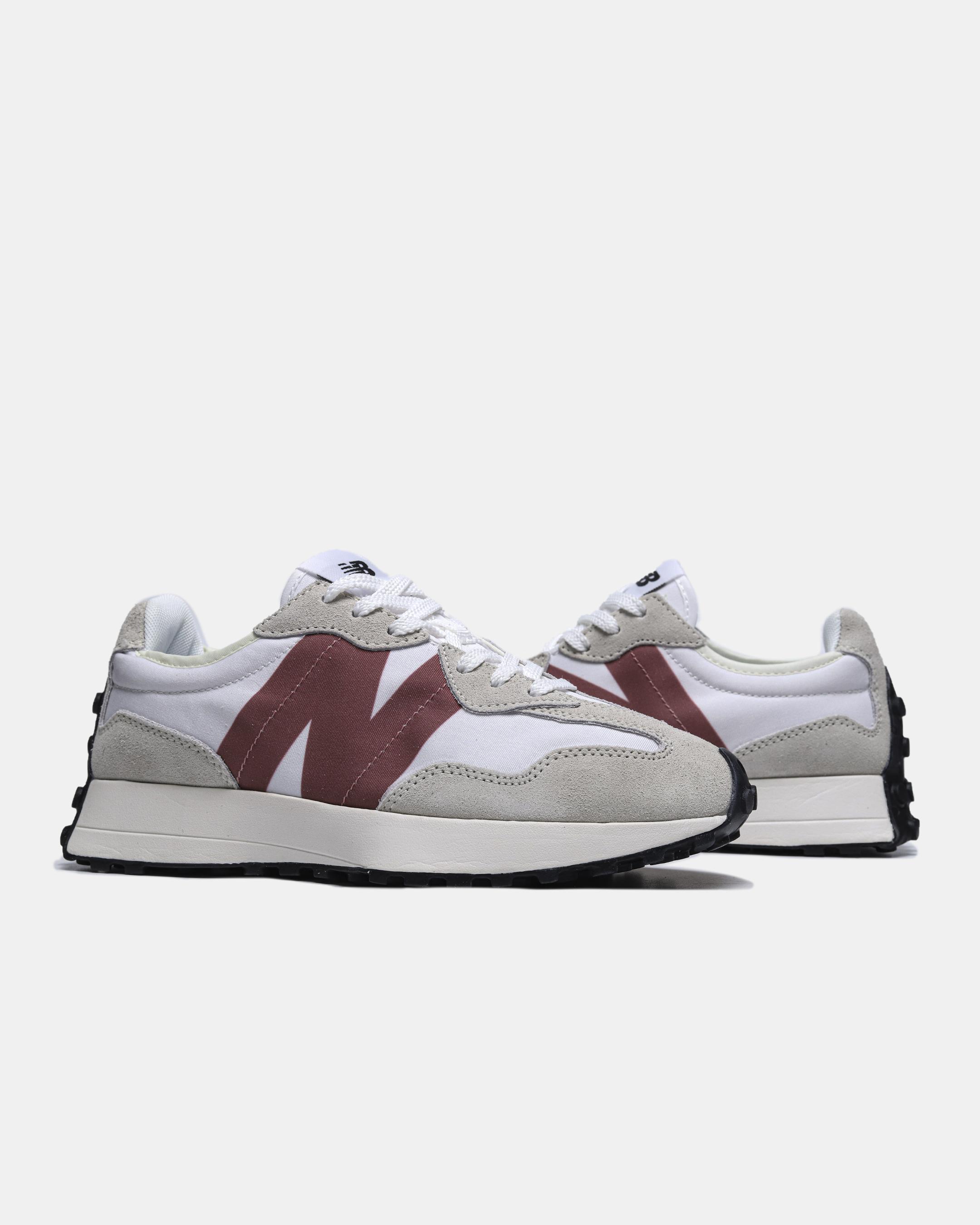 New Balance 327 White Grey Burgundy - изображение 9