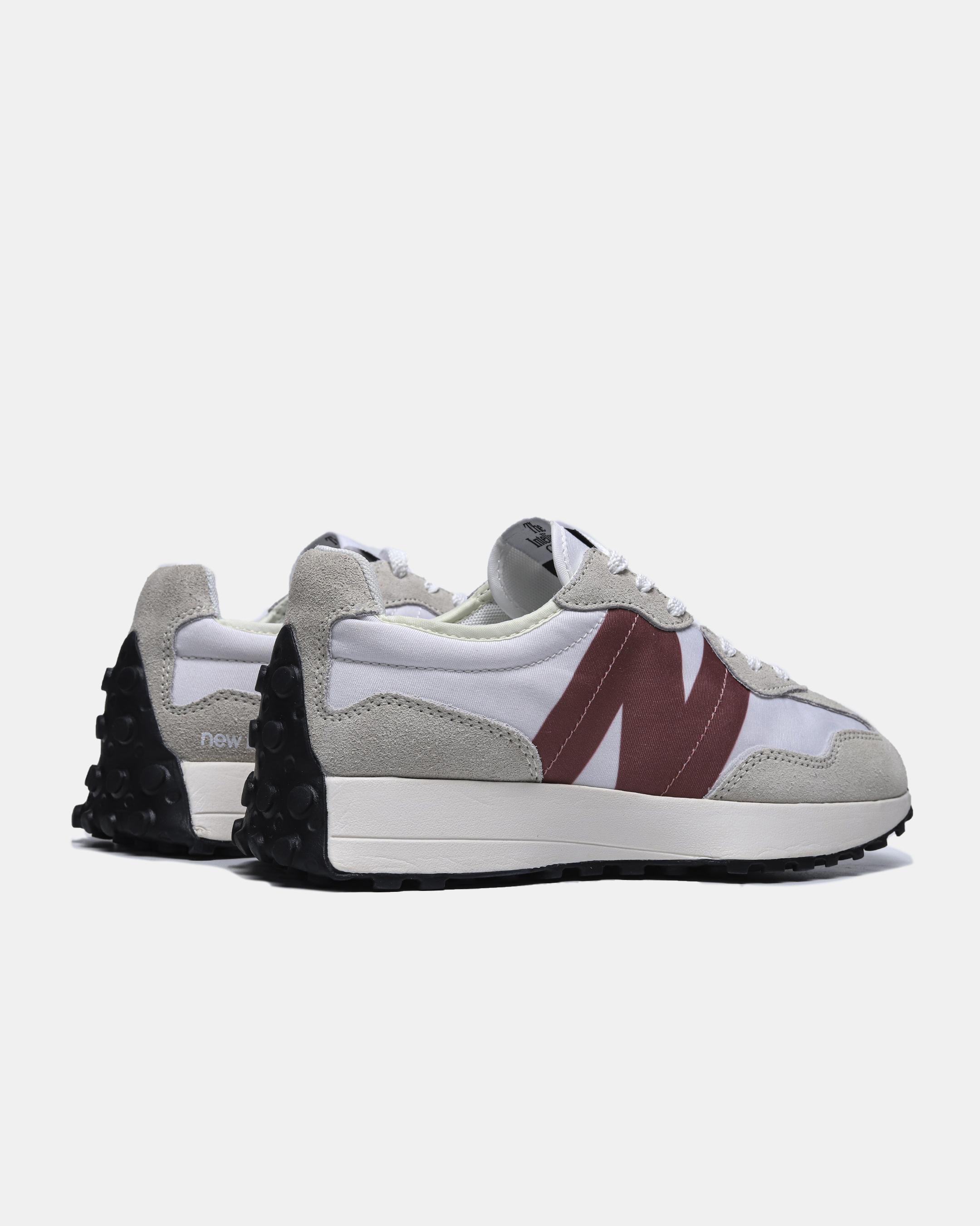 New Balance 327 White Grey Burgundy - изображение 1