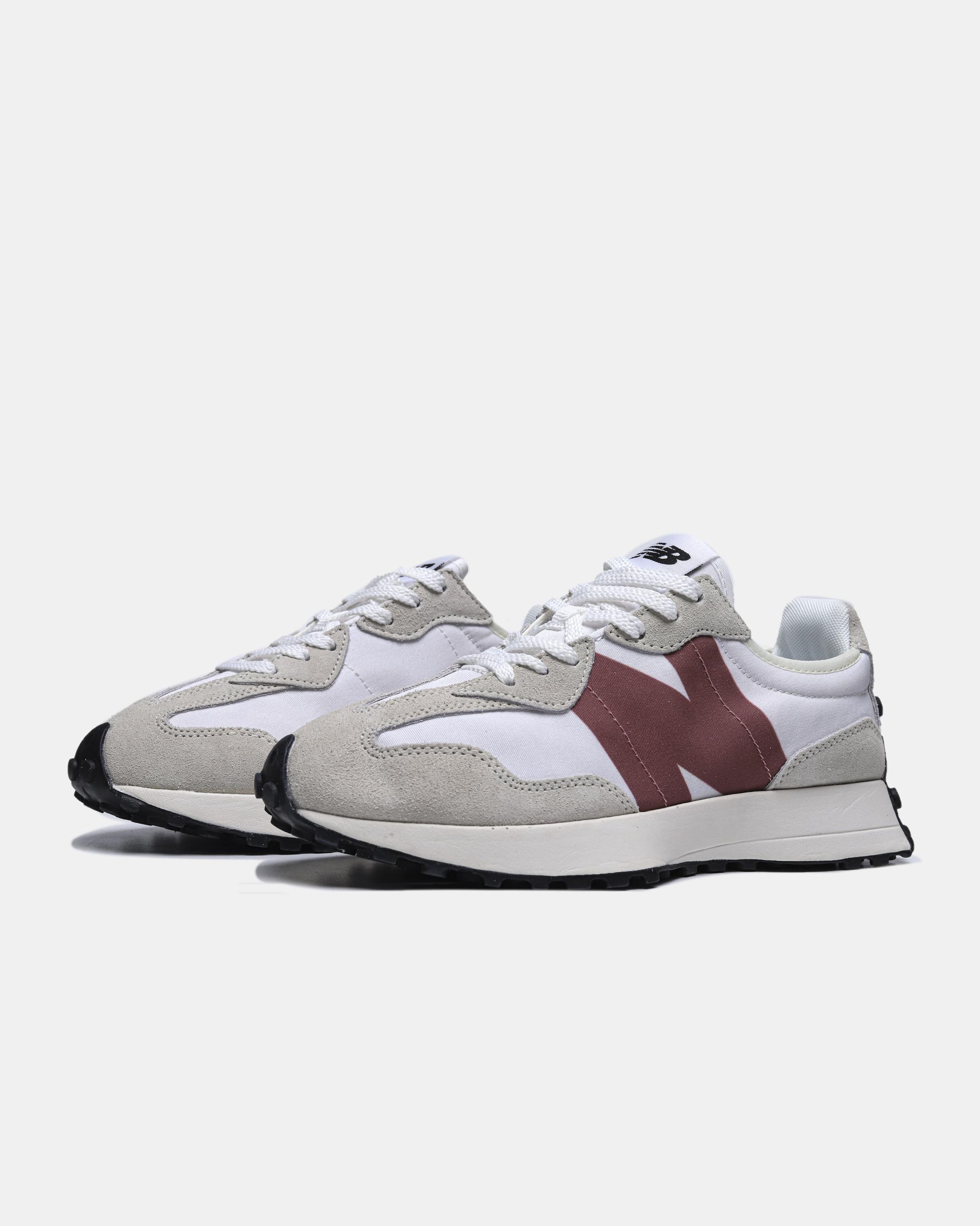 New Balance 327 White Grey Burgundy - изображение 2