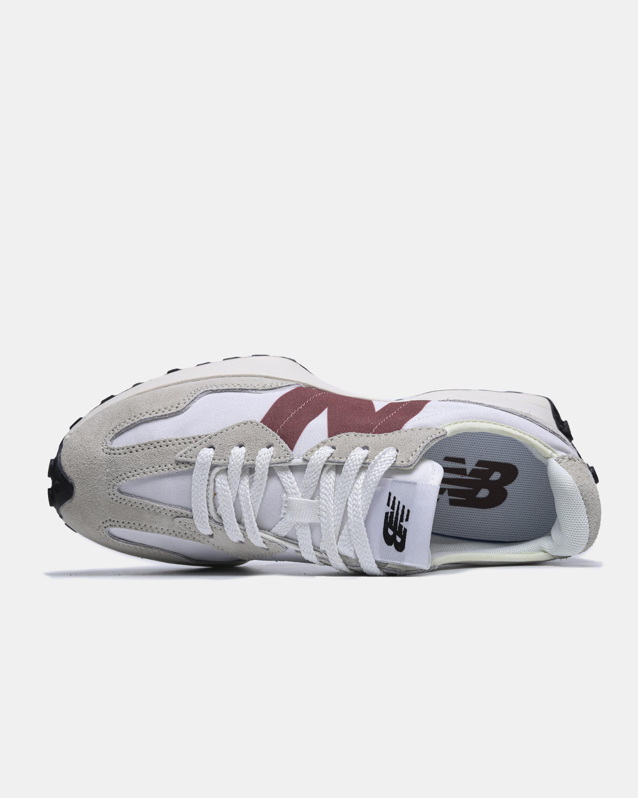 New Balance 327 White Grey Burgundy - изображение 5