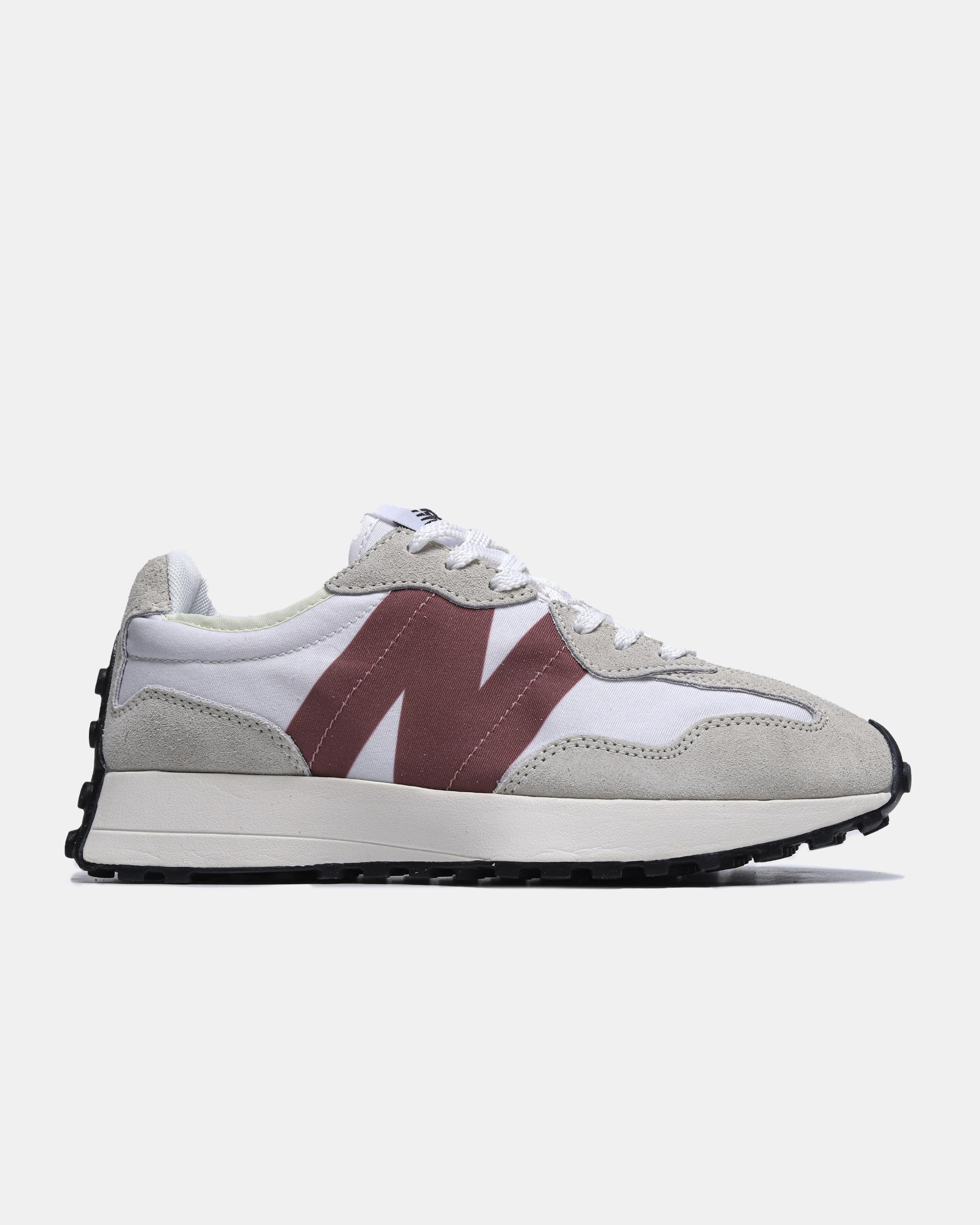 New Balance 327 White Grey Burgundy - изображение 8