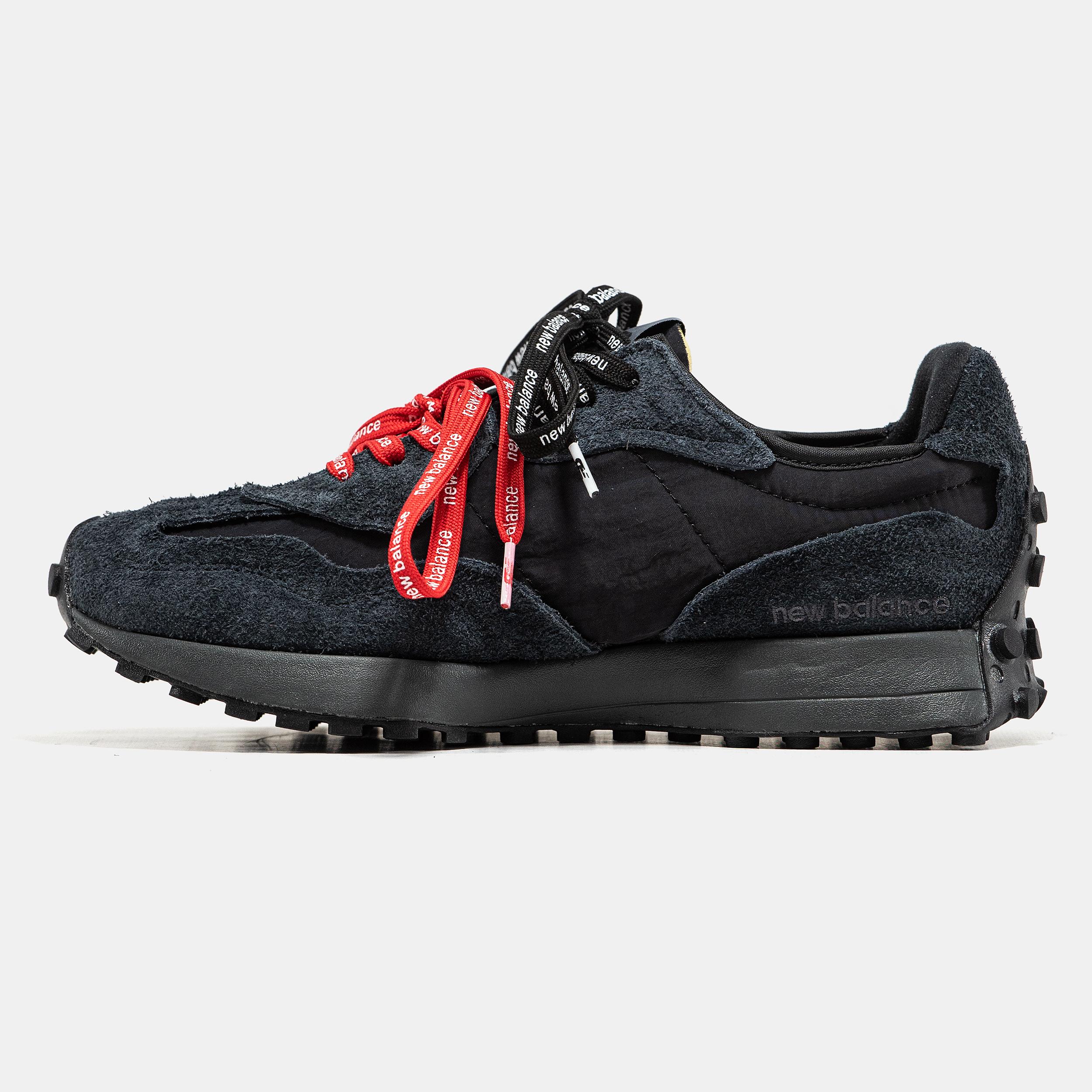 New Balance 327 Black Red/Black Laces - изображение 2
