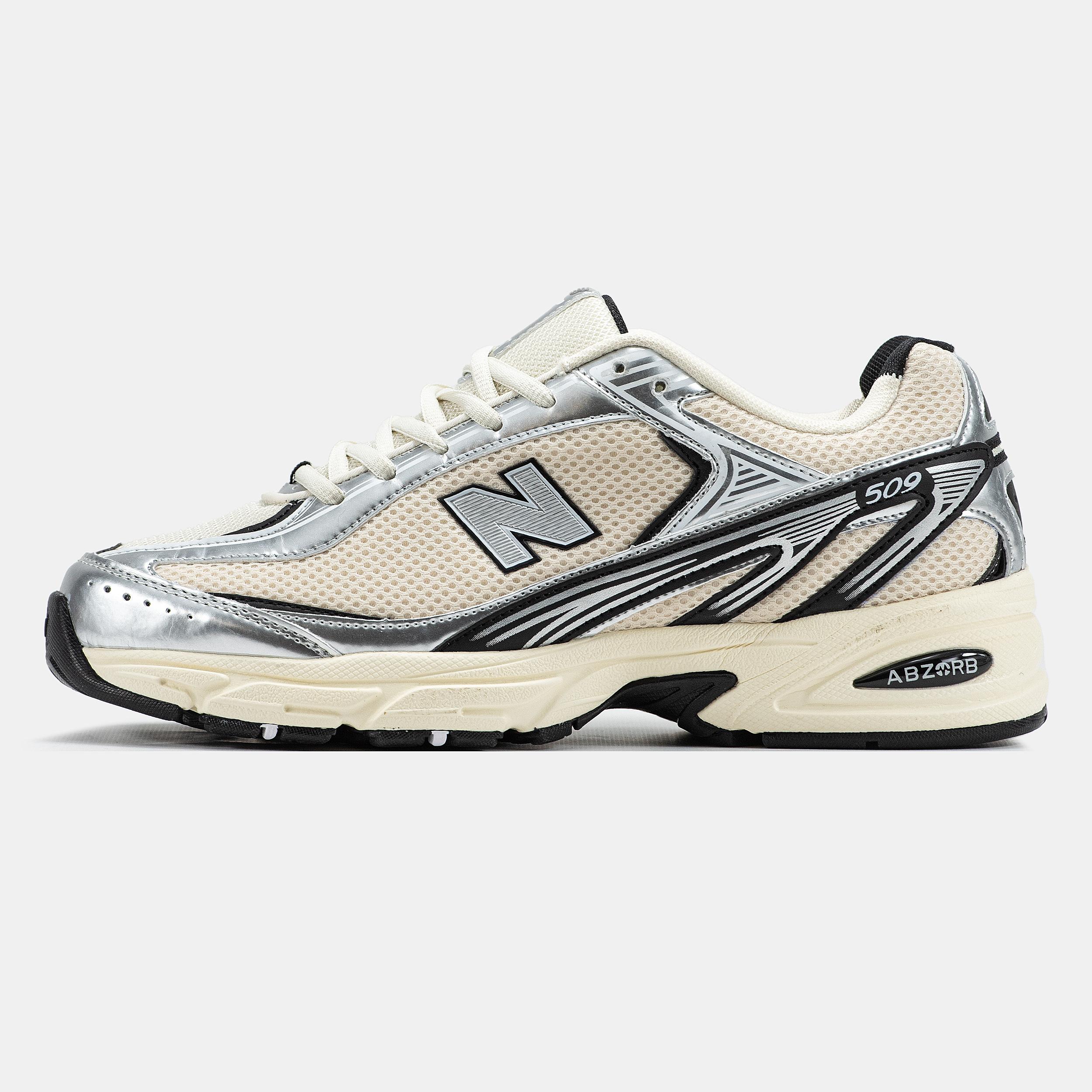 New Balance 509 Cream Silver Black