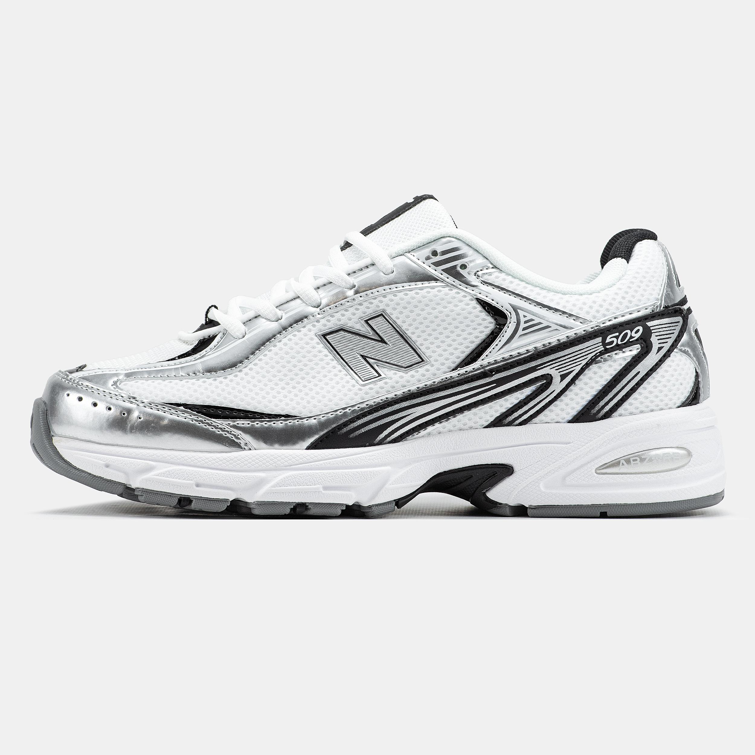New Balance 509 White Silver Black