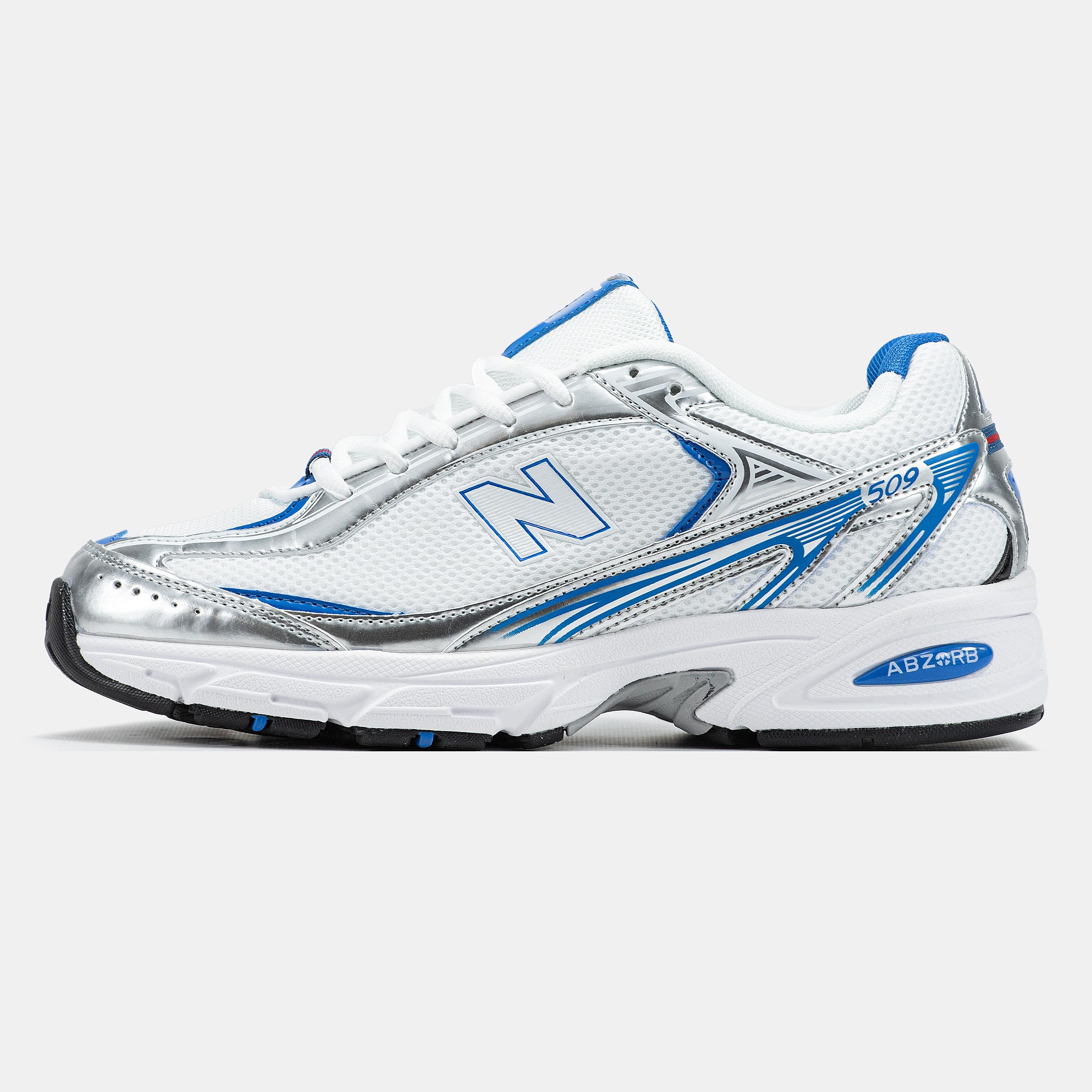 New Balance 509 White Silver Blue