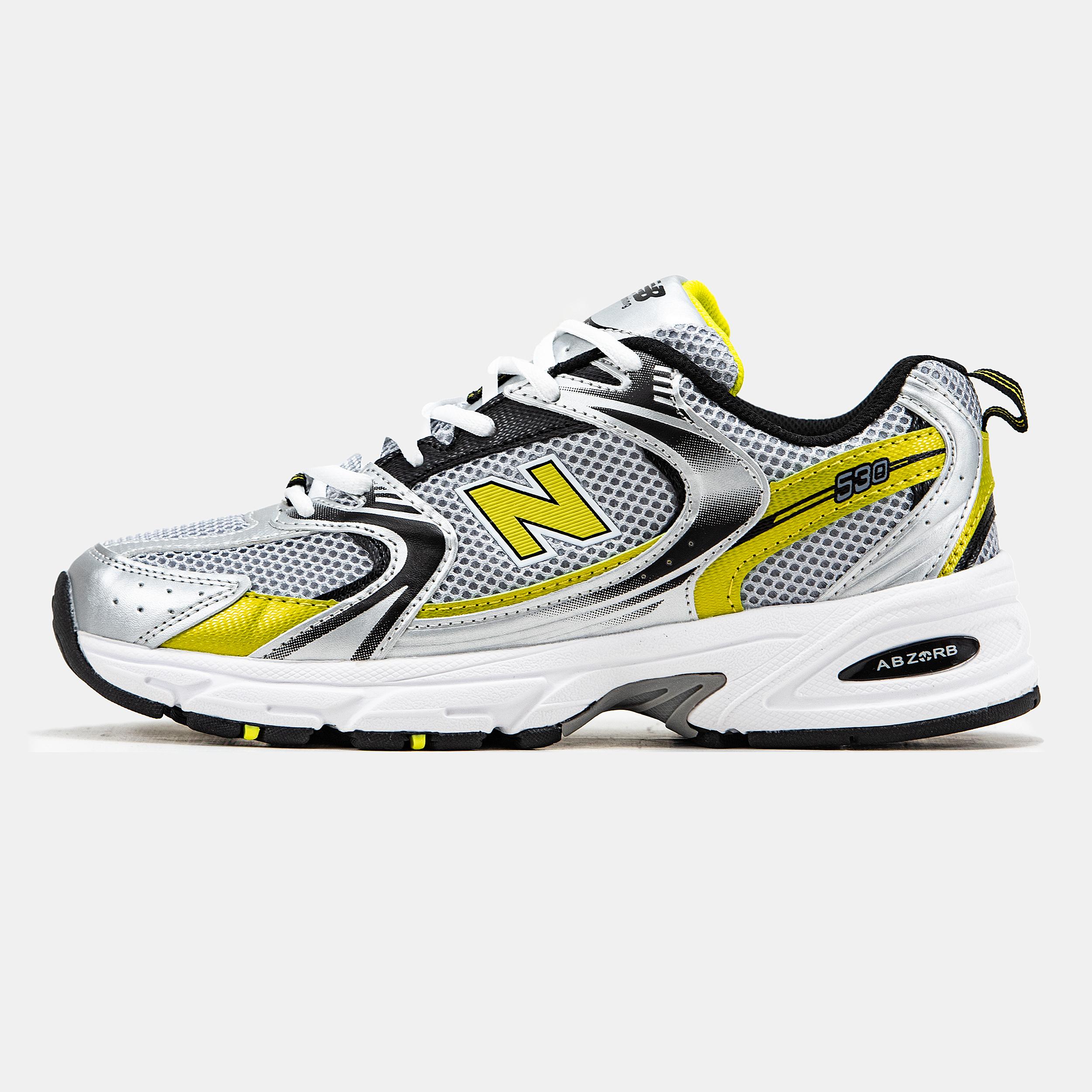 New Balance 530 Silver Yellow Black