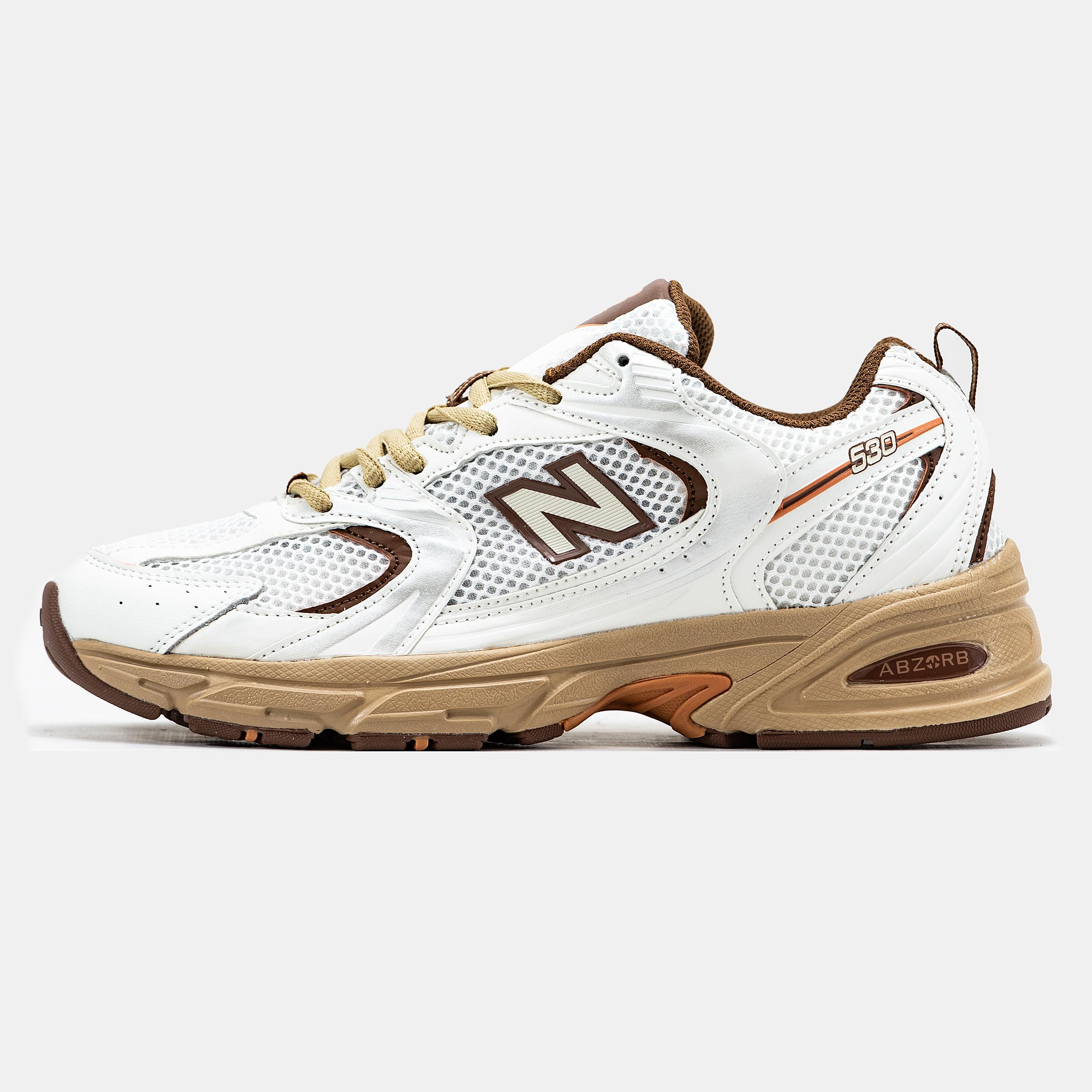 New Balance 530 White Brown Beige