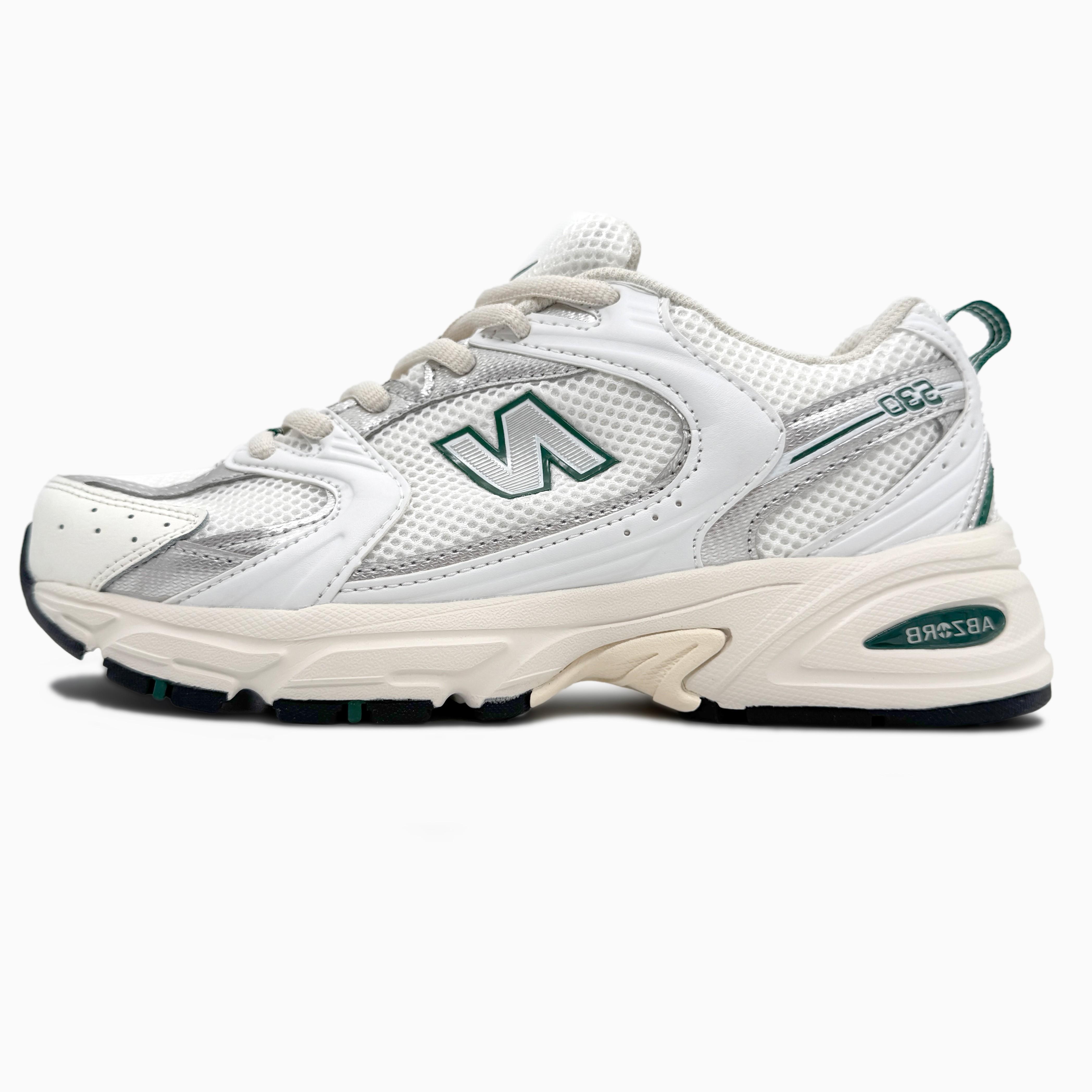 New Balance 530 White Silver Green
