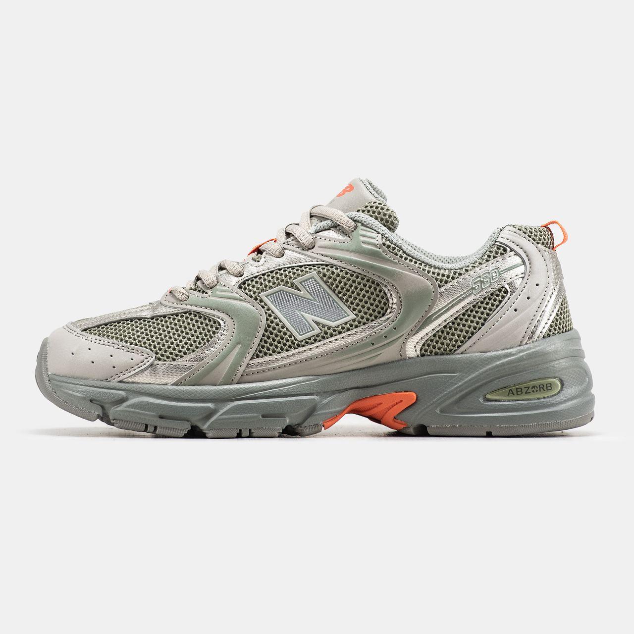 New Balance 530 Silver Olive Orange