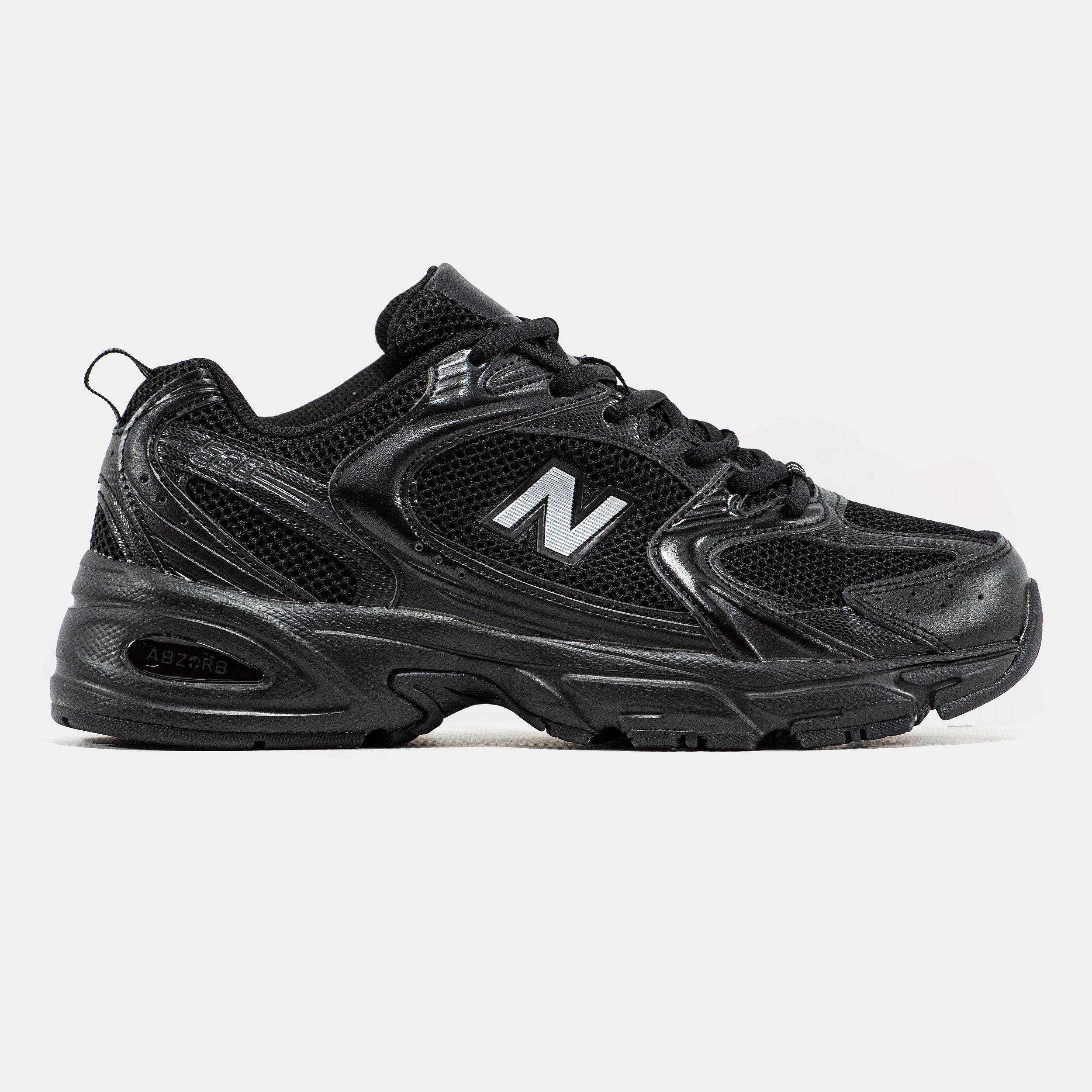 New Balance 530 Triple Black Silver - изображение 3