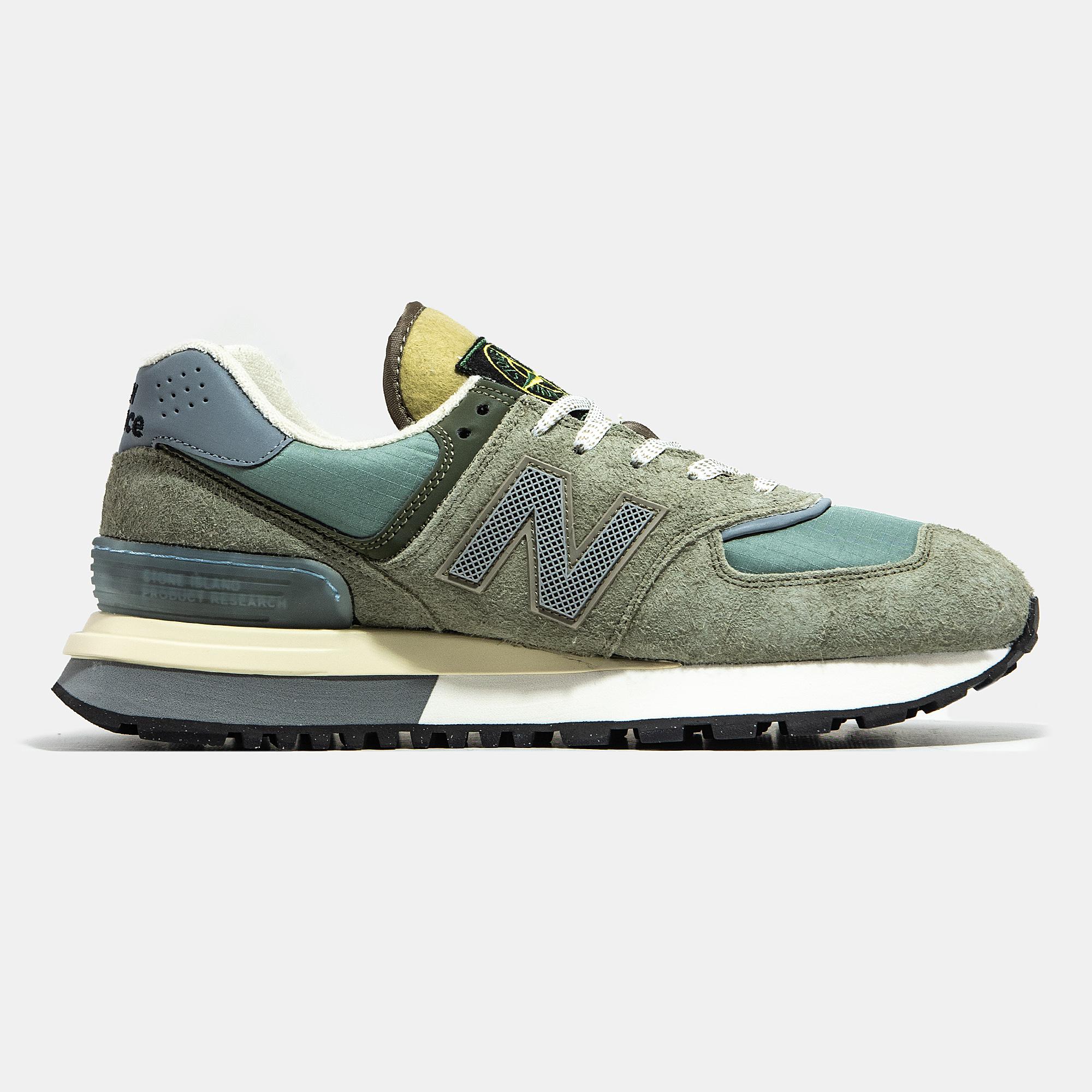 New Balance 574 x Stone Island Olive Green Yellow - изображение 2