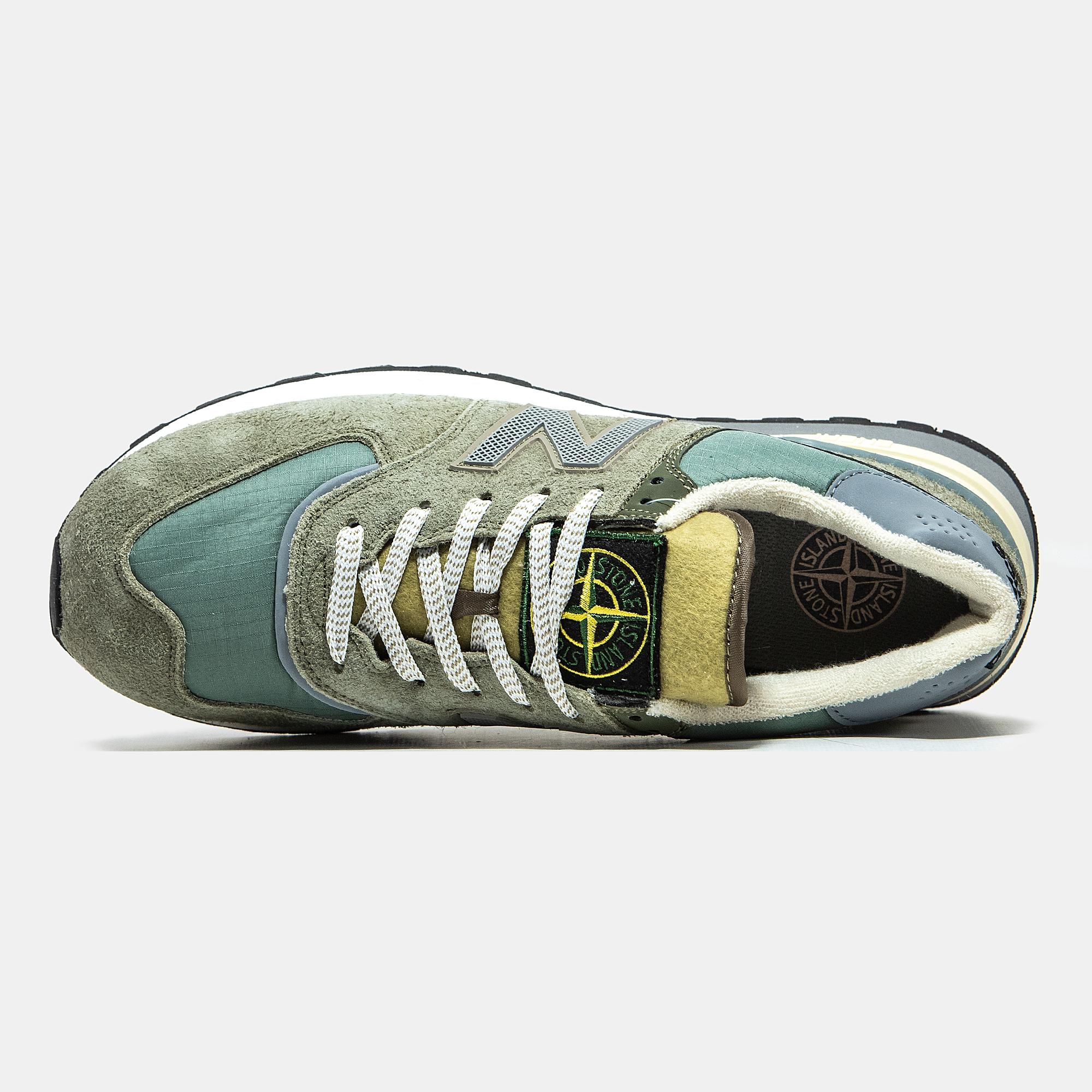 New Balance 574 x Stone Island Olive Green Yellow - изображение 3
