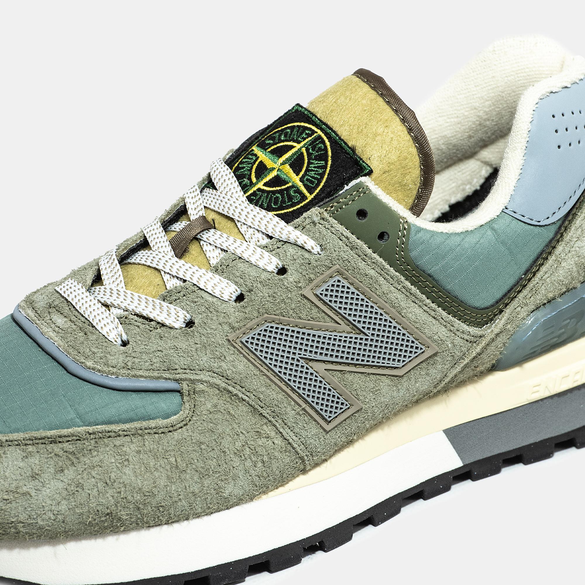 New Balance 574 x Stone Island Olive Green Yellow - изображение 7