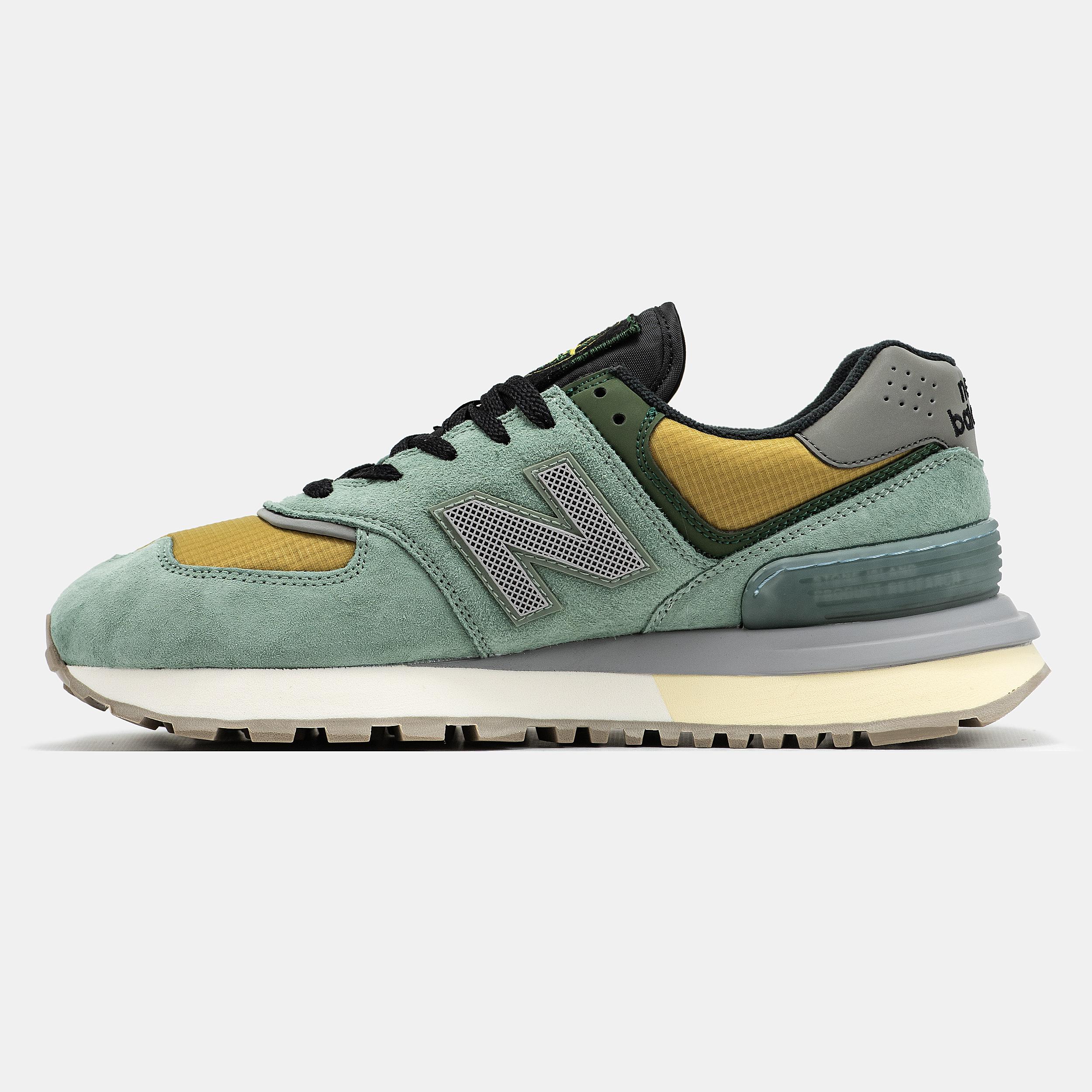 New Balance 574 x Stone Island Green Mustard Black - изображение 5