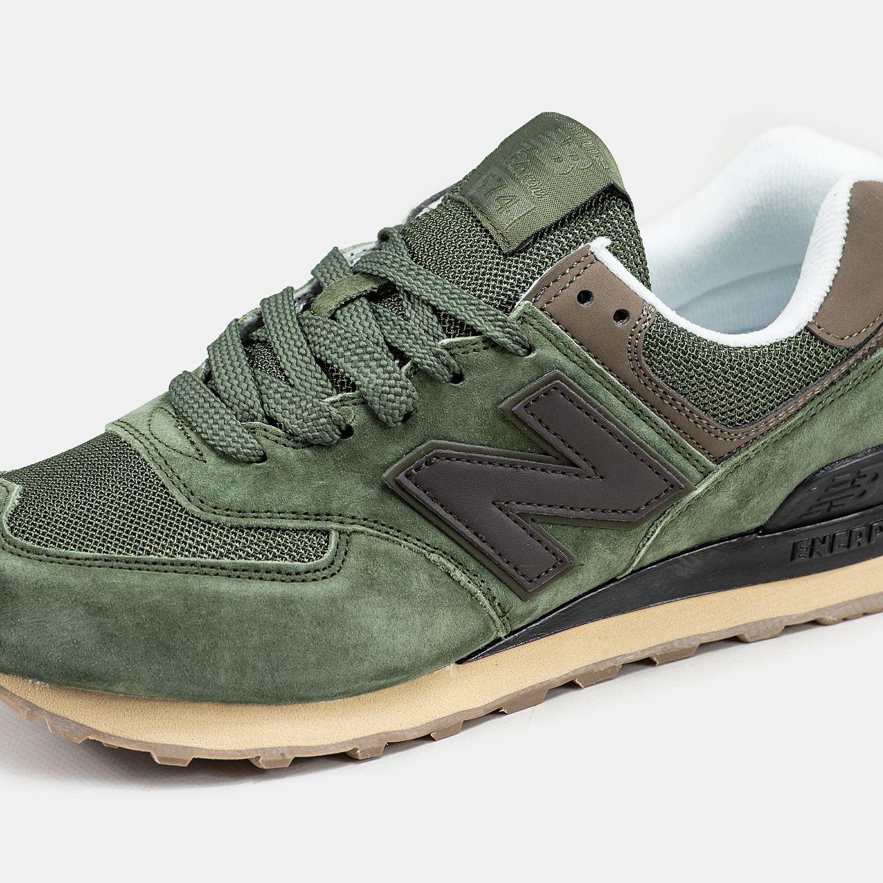 New Balance 574 Olive Brown Black - изображение 1