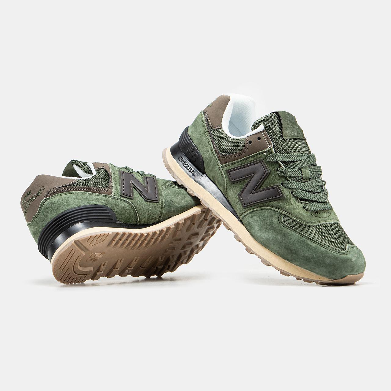 New Balance 574 Olive Brown Black - изображение 2
