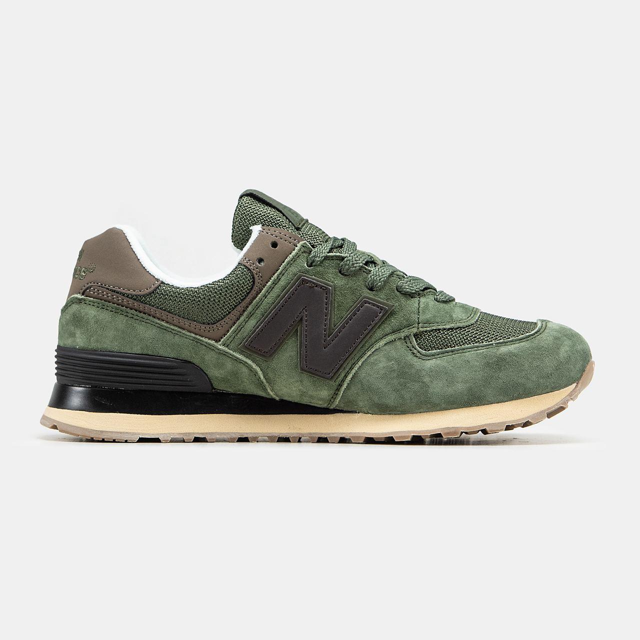 New Balance 574 Olive Brown Black - изображение 6
