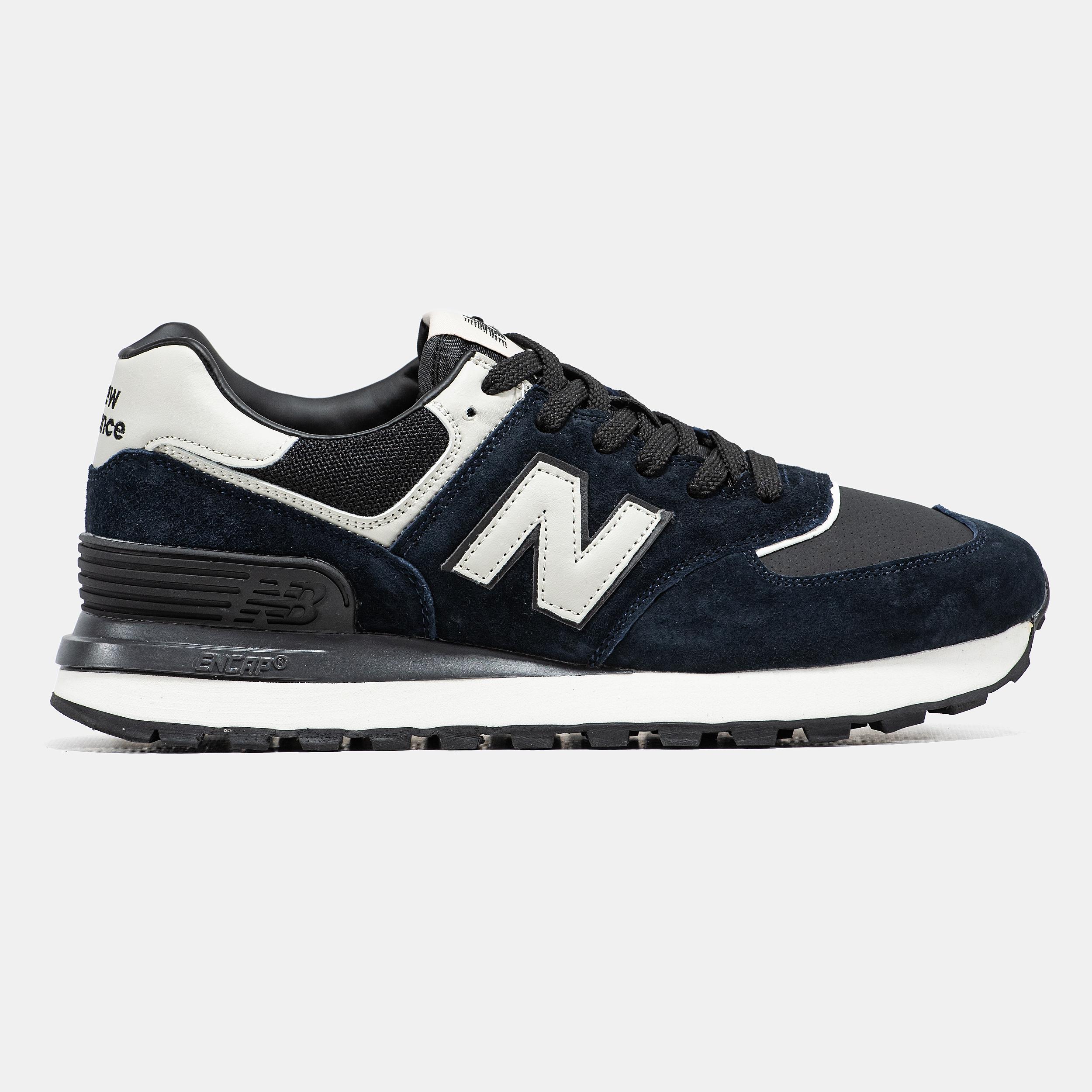 New Balance 574 Navy Black White - изображение 3