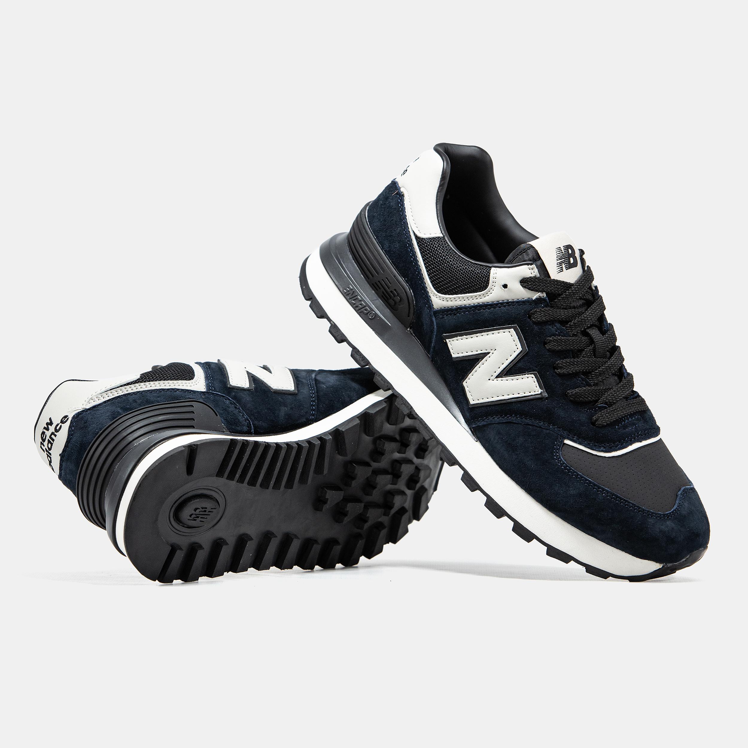 New Balance 574 Navy Black White - изображение 7