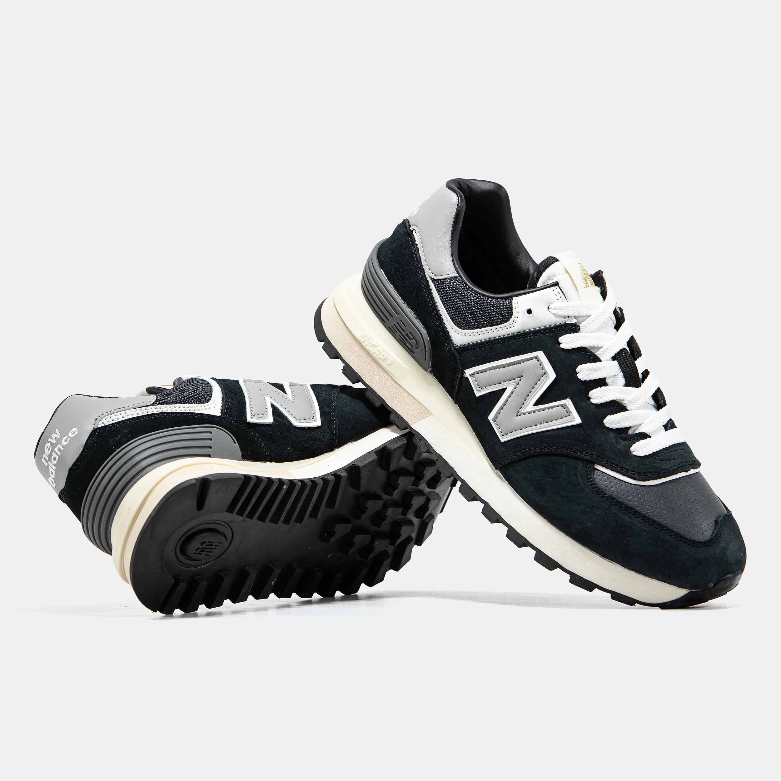 New Balance 574 Black Grey White - изображение 7