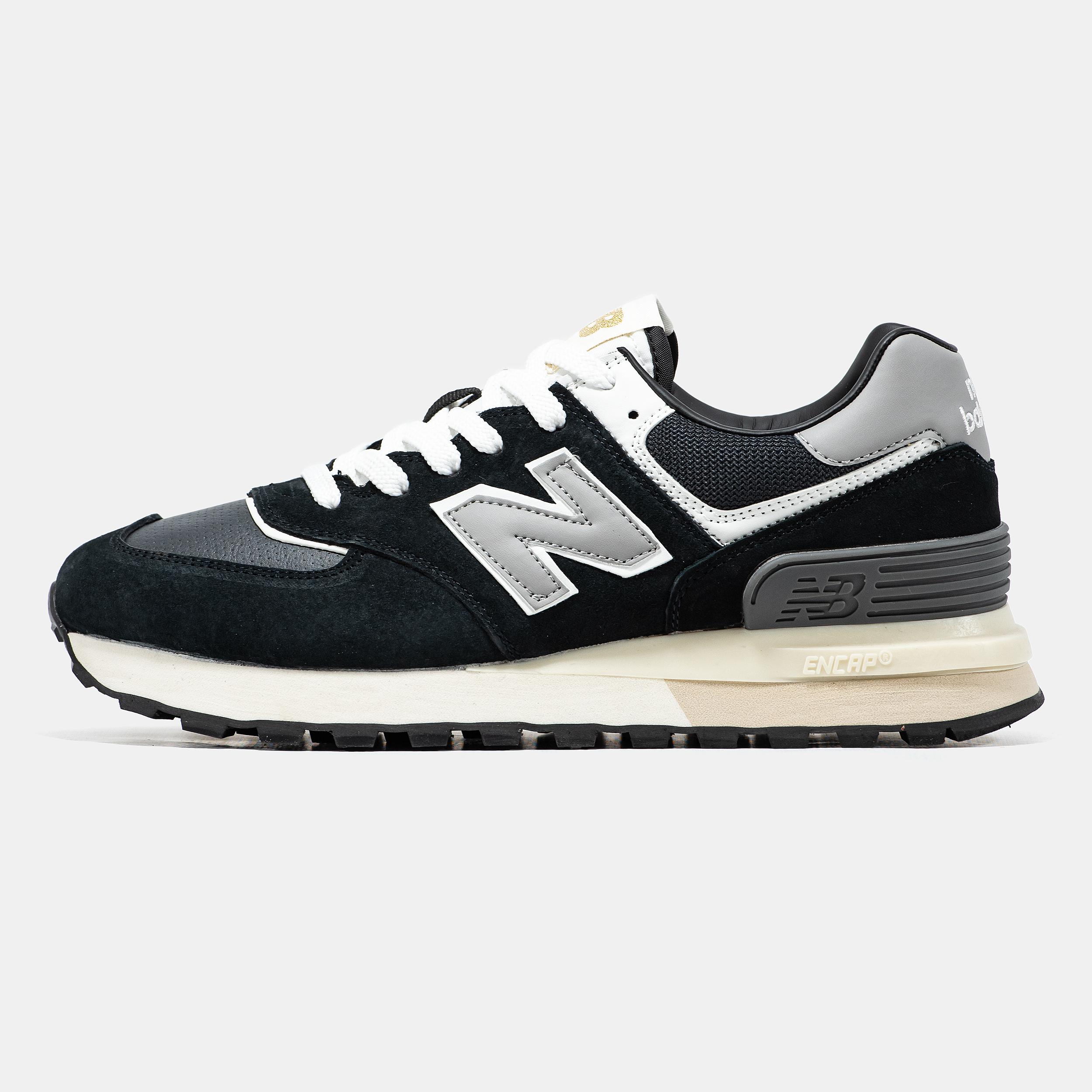 New Balance 574 Black Grey White