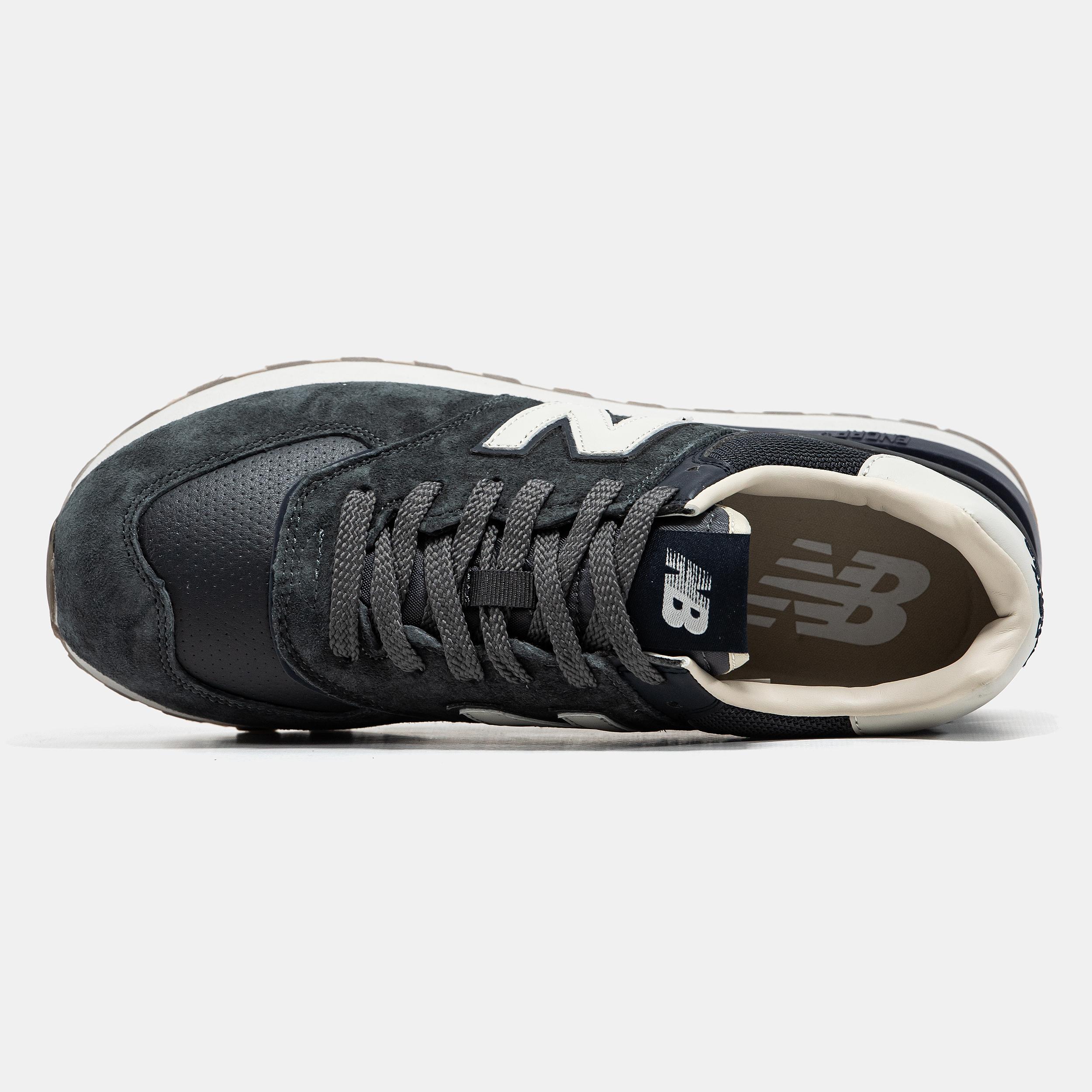New Balance 574 Charcoal Cream Black - изображение 6