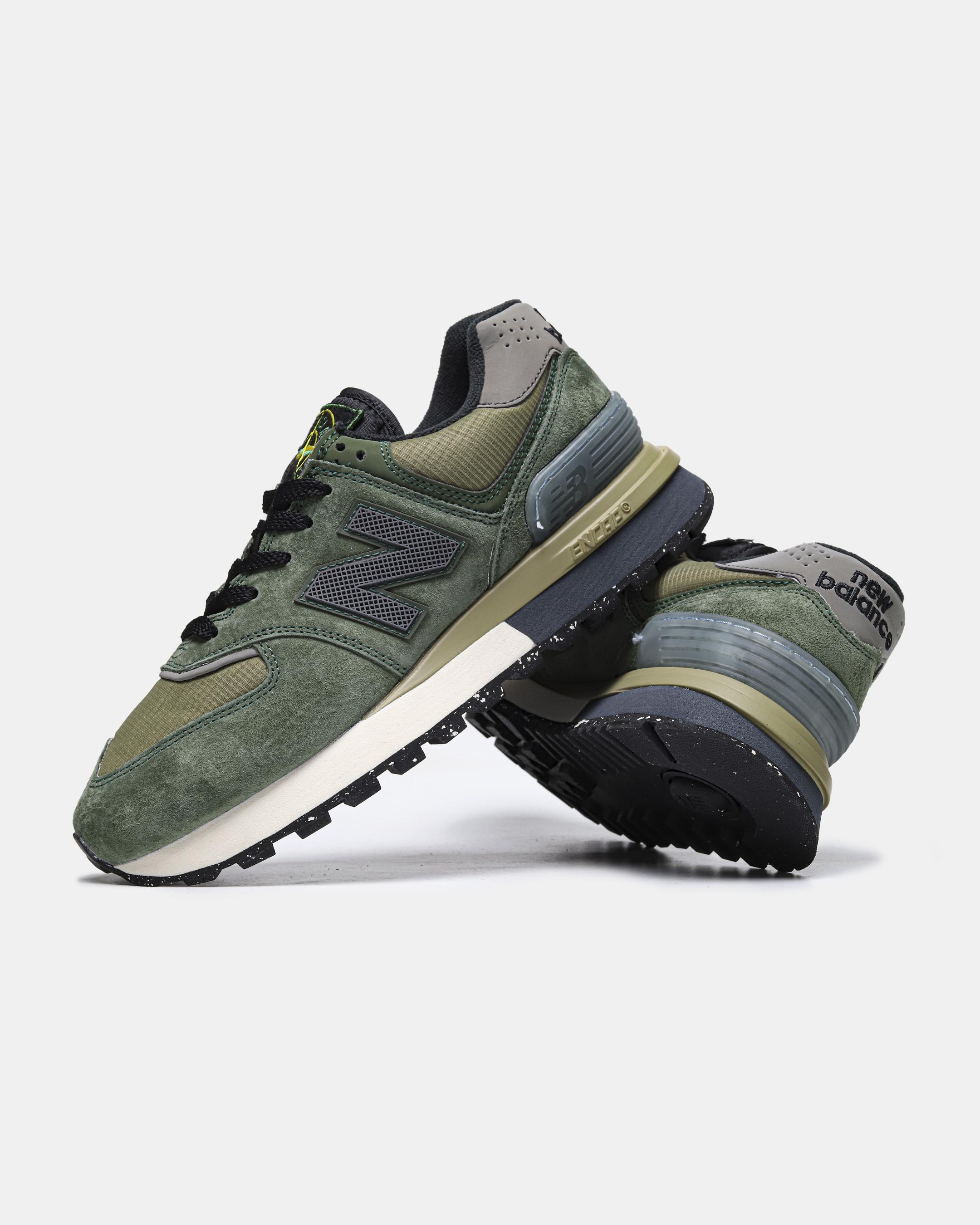 New Balance 574 x Stone Island Green Black - изображение 8