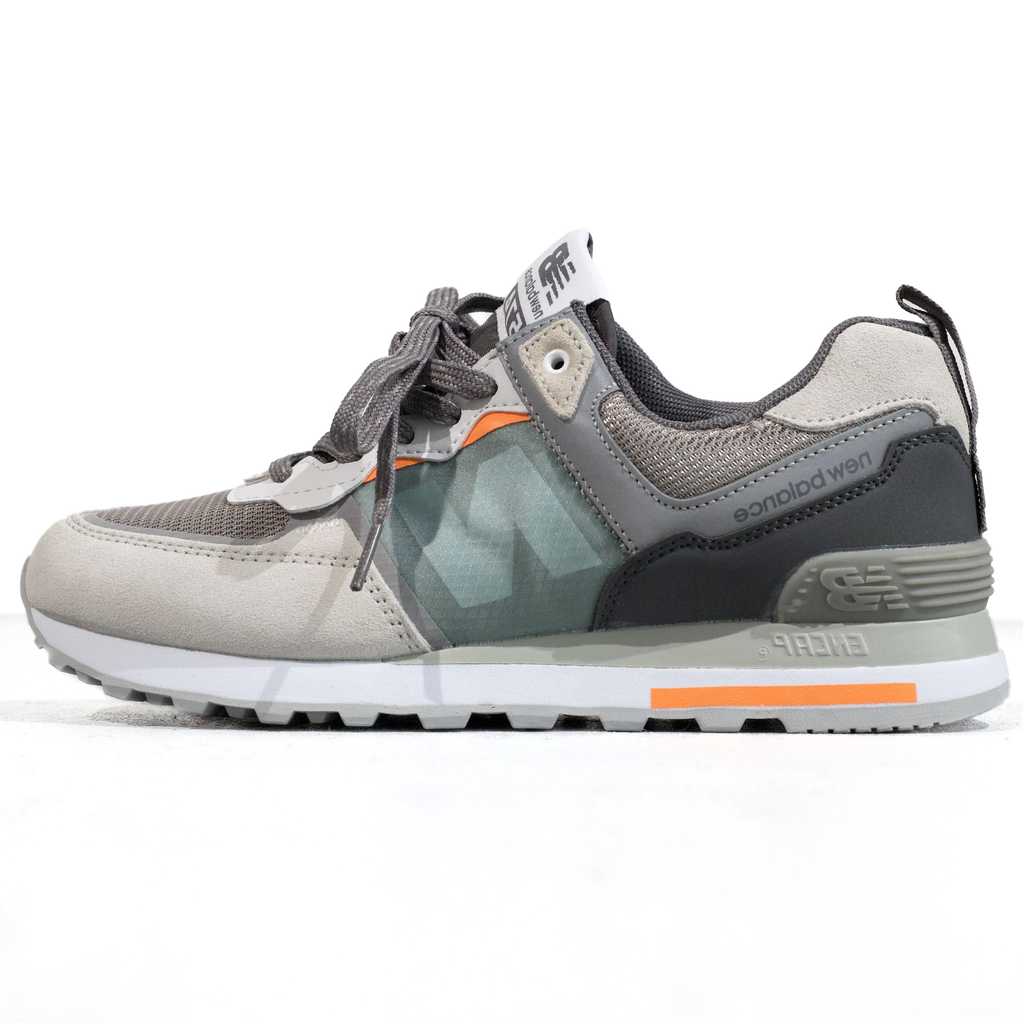 New Balance 574 Re-Imagined Grey Green Orange