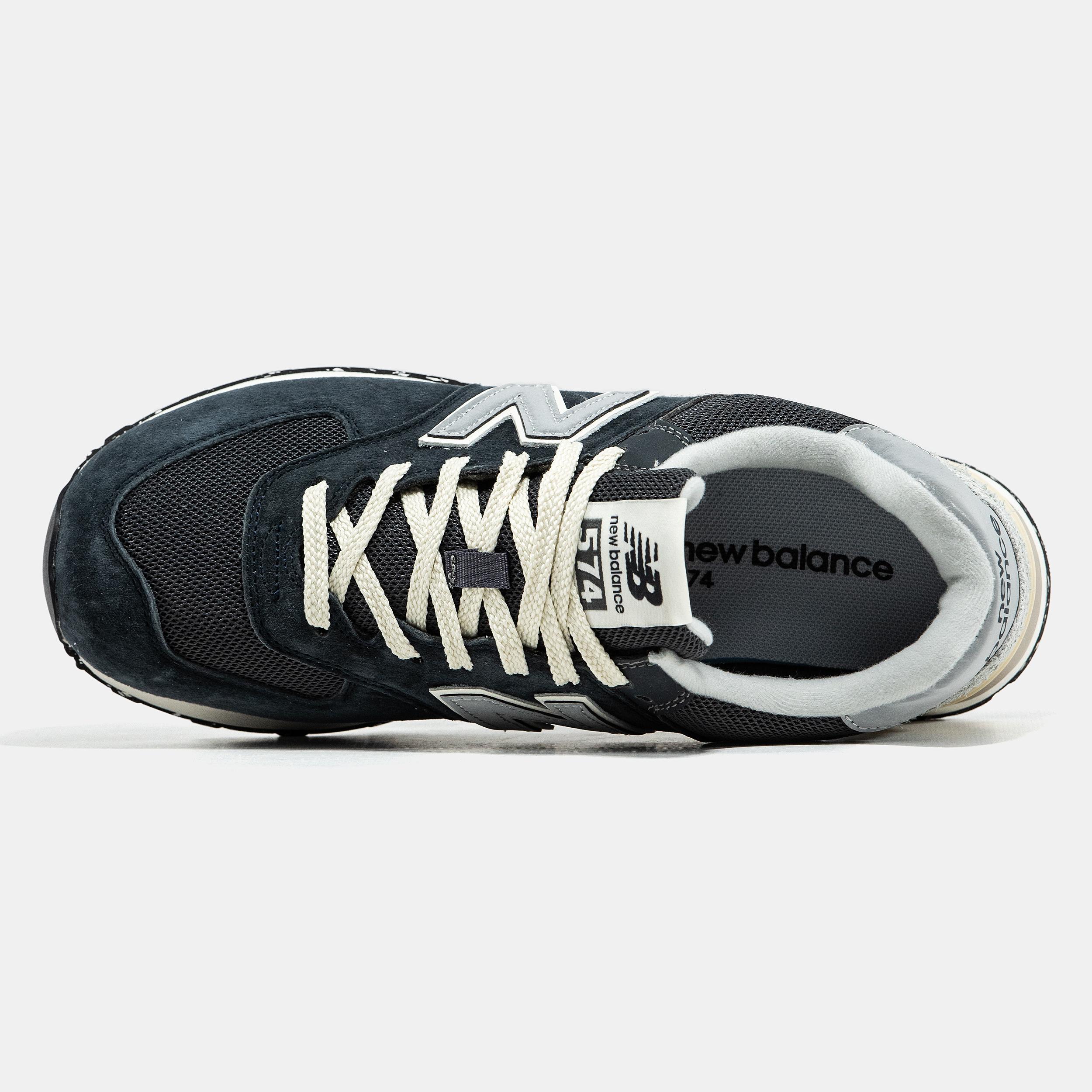 New Balance 574 Navy Black Grey - изображение 3